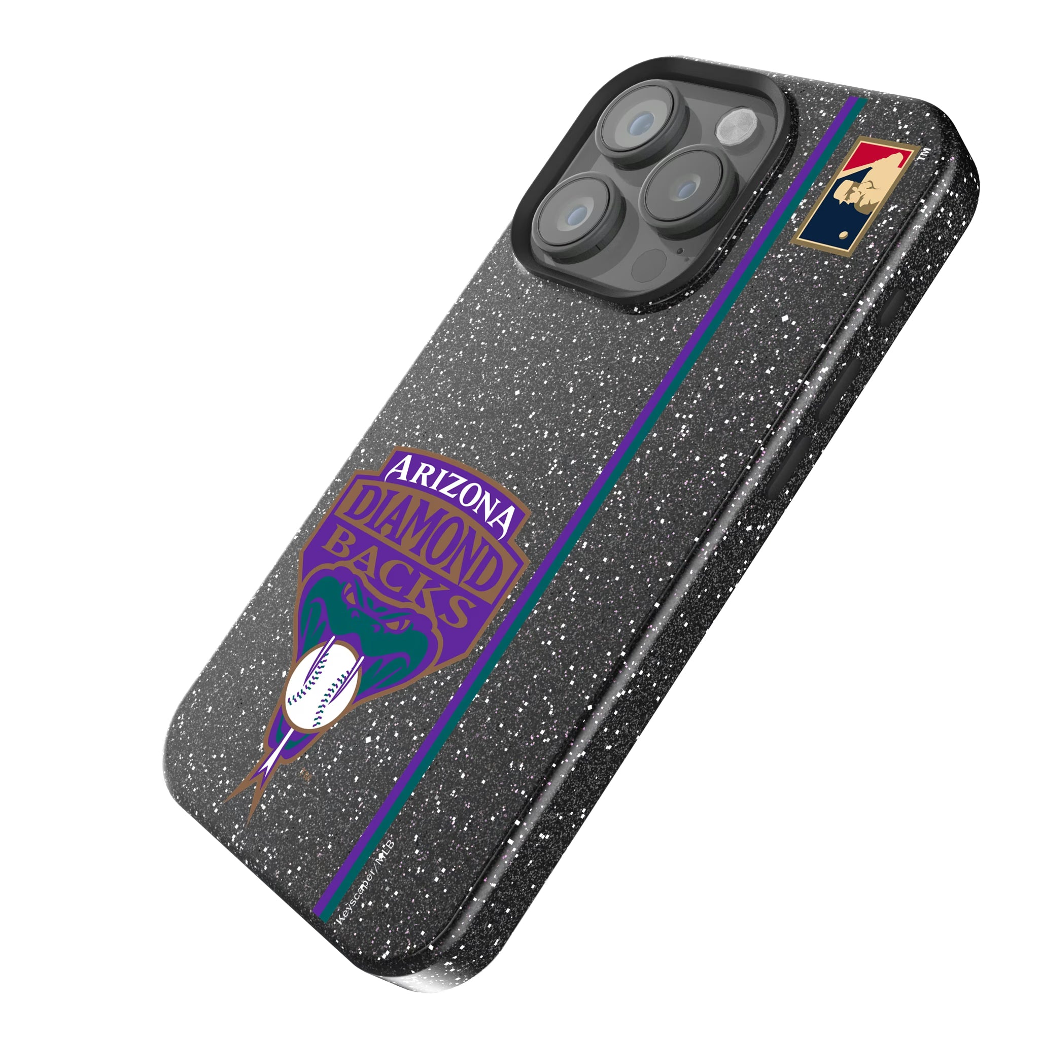 Arizona Diamondbacks 1999-2006 - Cooperstown Collection Sidebar iPhone Bling Phone Case for Apple iPhone - Isometric View