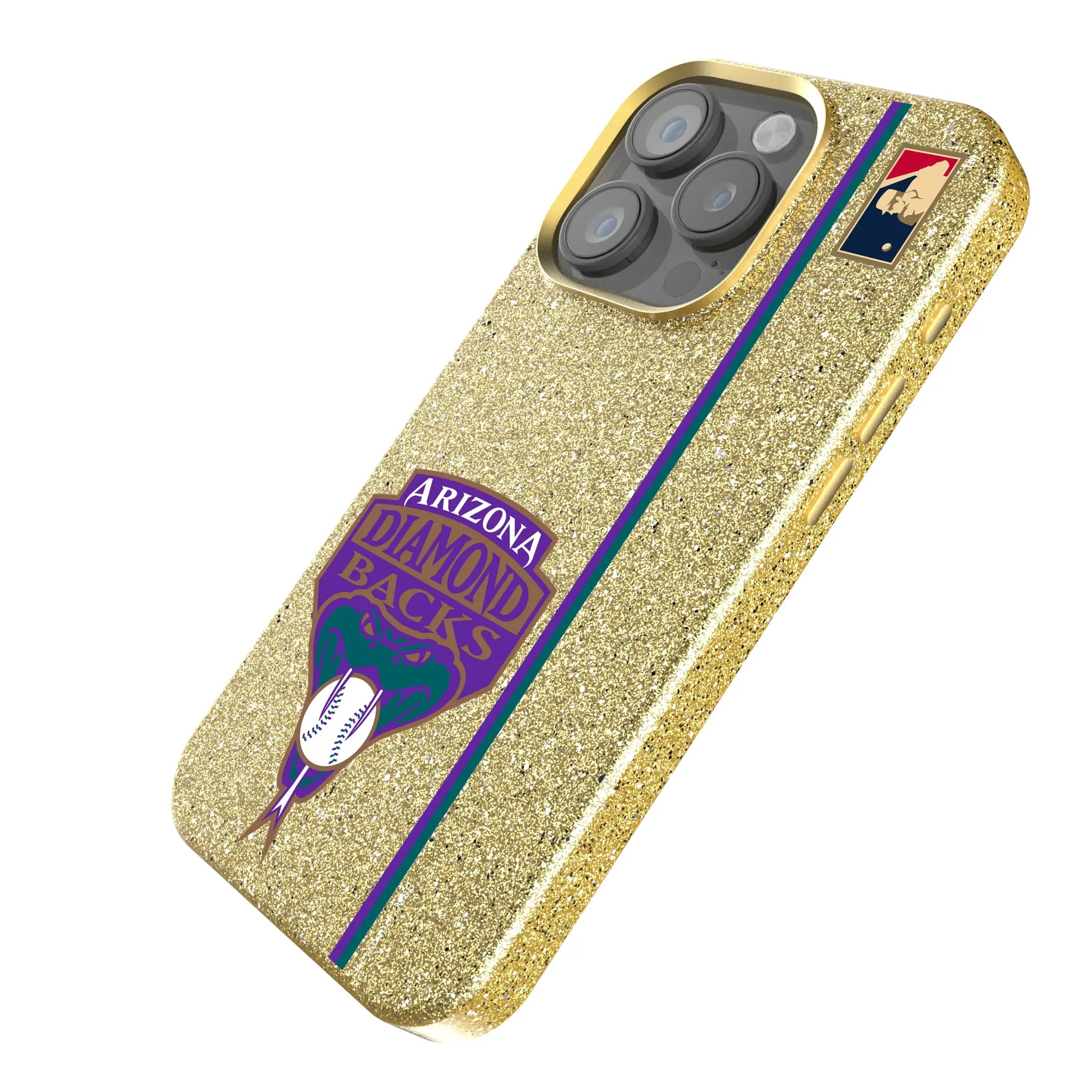 Arizona Diamondbacks 1999-2006 - Cooperstown Collection Sidebar iPhone Bling Phone Case for Apple iPhone - Isometric View