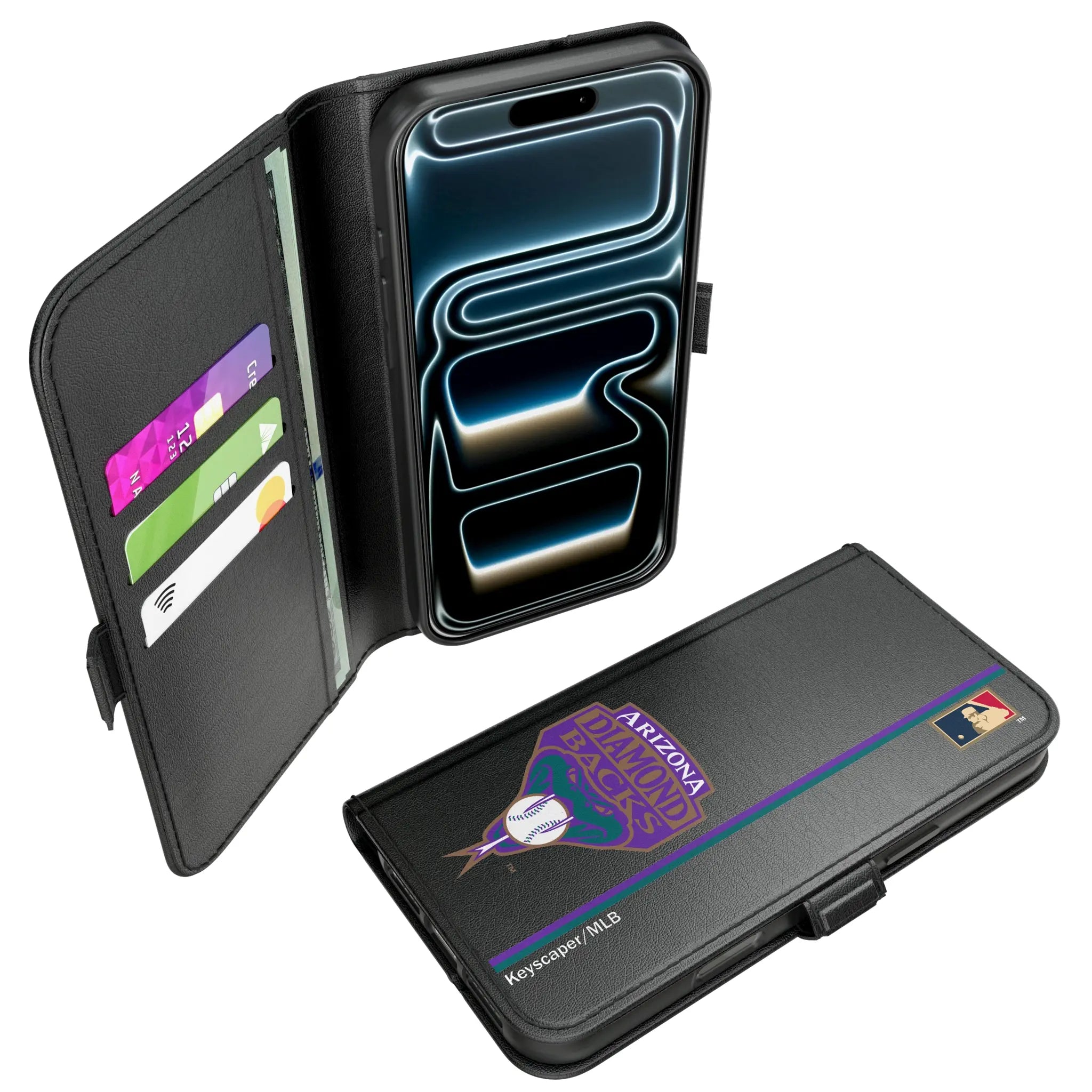 Arizona Diamondbacks 1999-2006 - Cooperstown Collection Sidebar iPhone Folio Phone Case for Apple iPhone#Device_iPhone 17 Pro Max