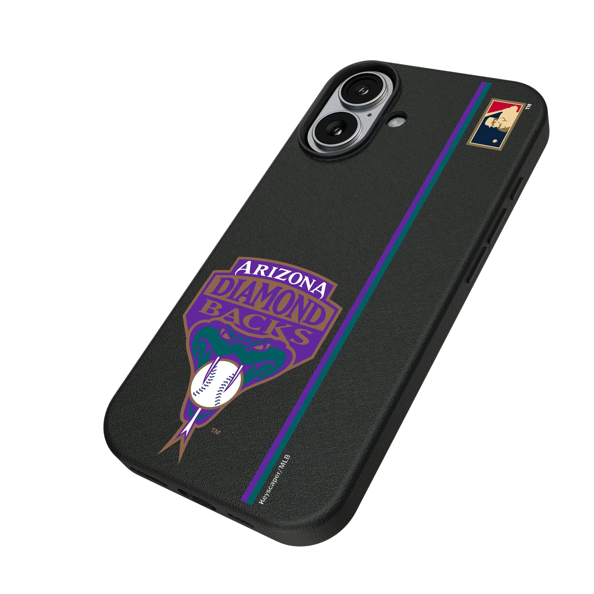 Arizona Diamondbacks 1999-2006 - Cooperstown Collection Sidebar iPhone MagSafe Compatible Phone Case for Apple iPhone - Isometric View#Device_iPhone 17