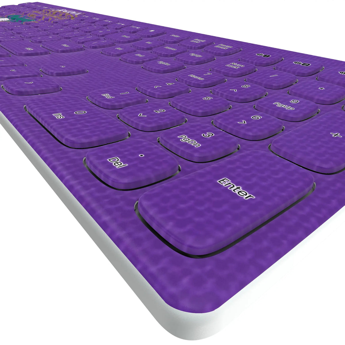 Arizona Diamondbacks 1999-2006 - Cooperstown Collection Solid KKB605 Curved Wireless Keyboard - Detail