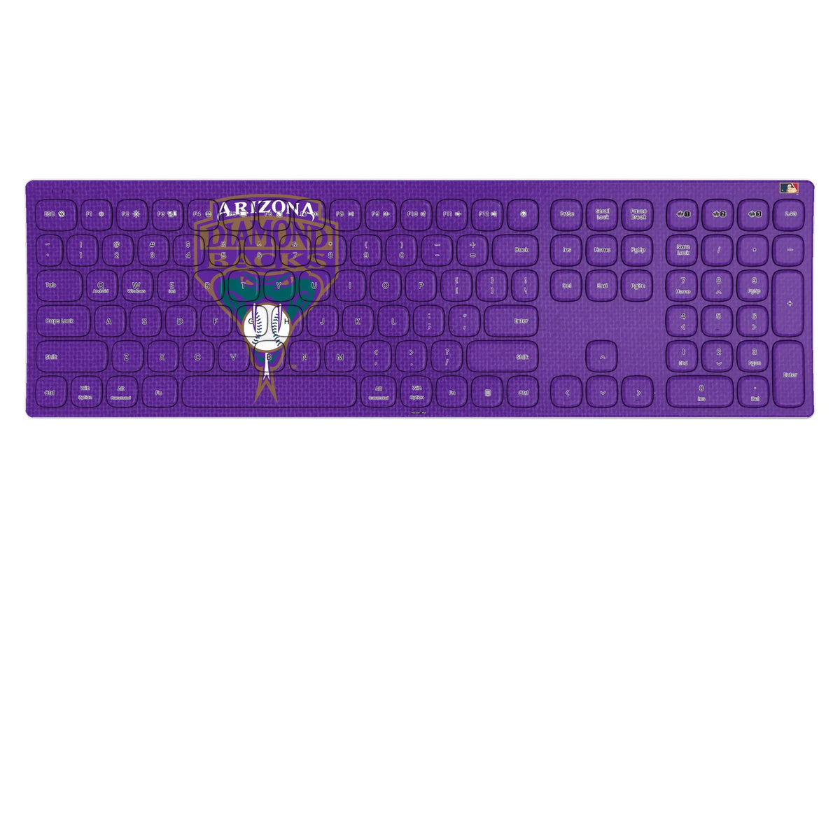 Arizona Diamondbacks 1999-2006 - Cooperstown Collection Solid KKB605 Curved Wireless Keyboard