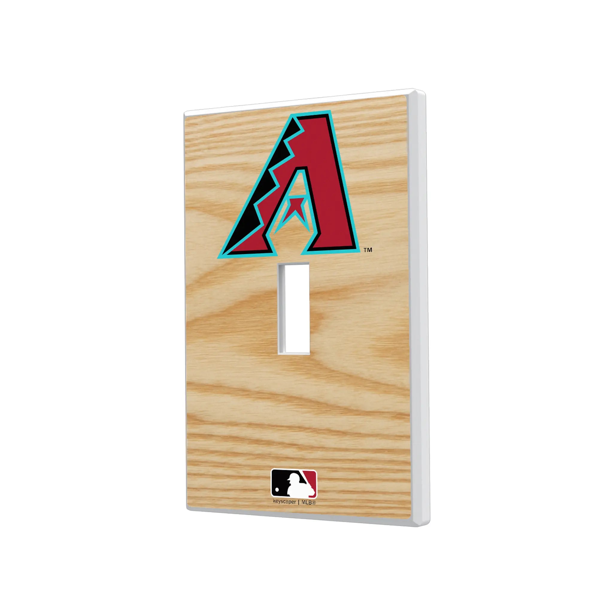 Arizona Diamondbacks Baseball Bat Hidden-Screw Light Switch Plate#Style_Single Toggle
