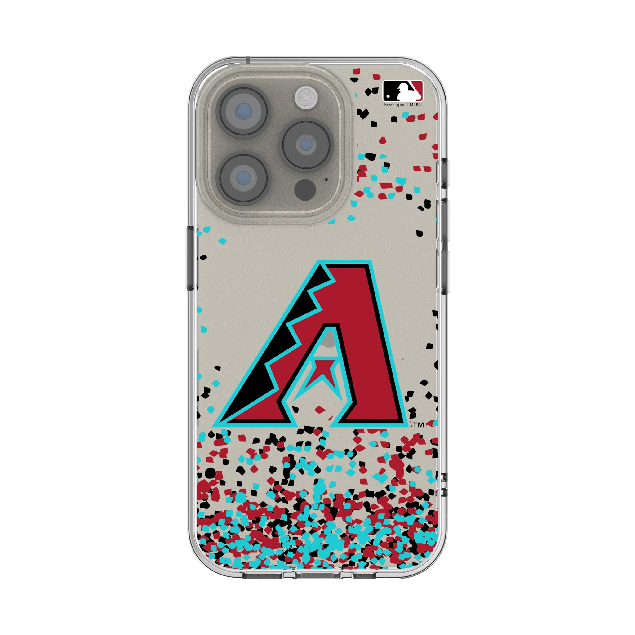 Arizona Diamondbacks Confetti iPhone Clear Phone Case for Apple iPhone