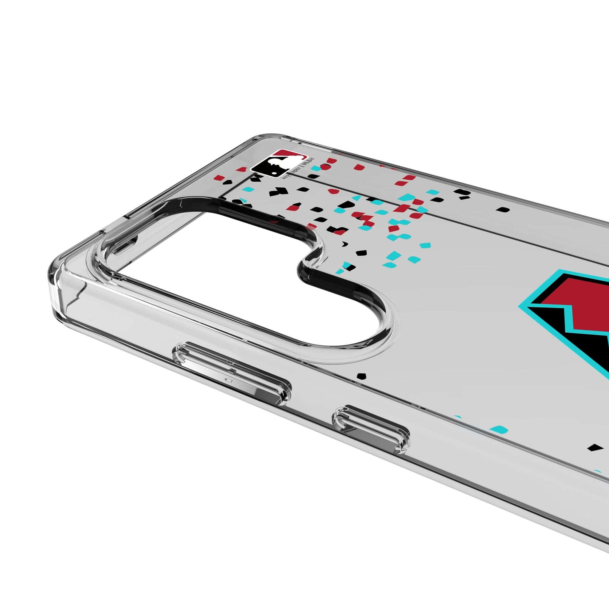 Arizona Diamondbacks Confetti Galaxy Clear Phone Case for Samsung Galaxy - Detail