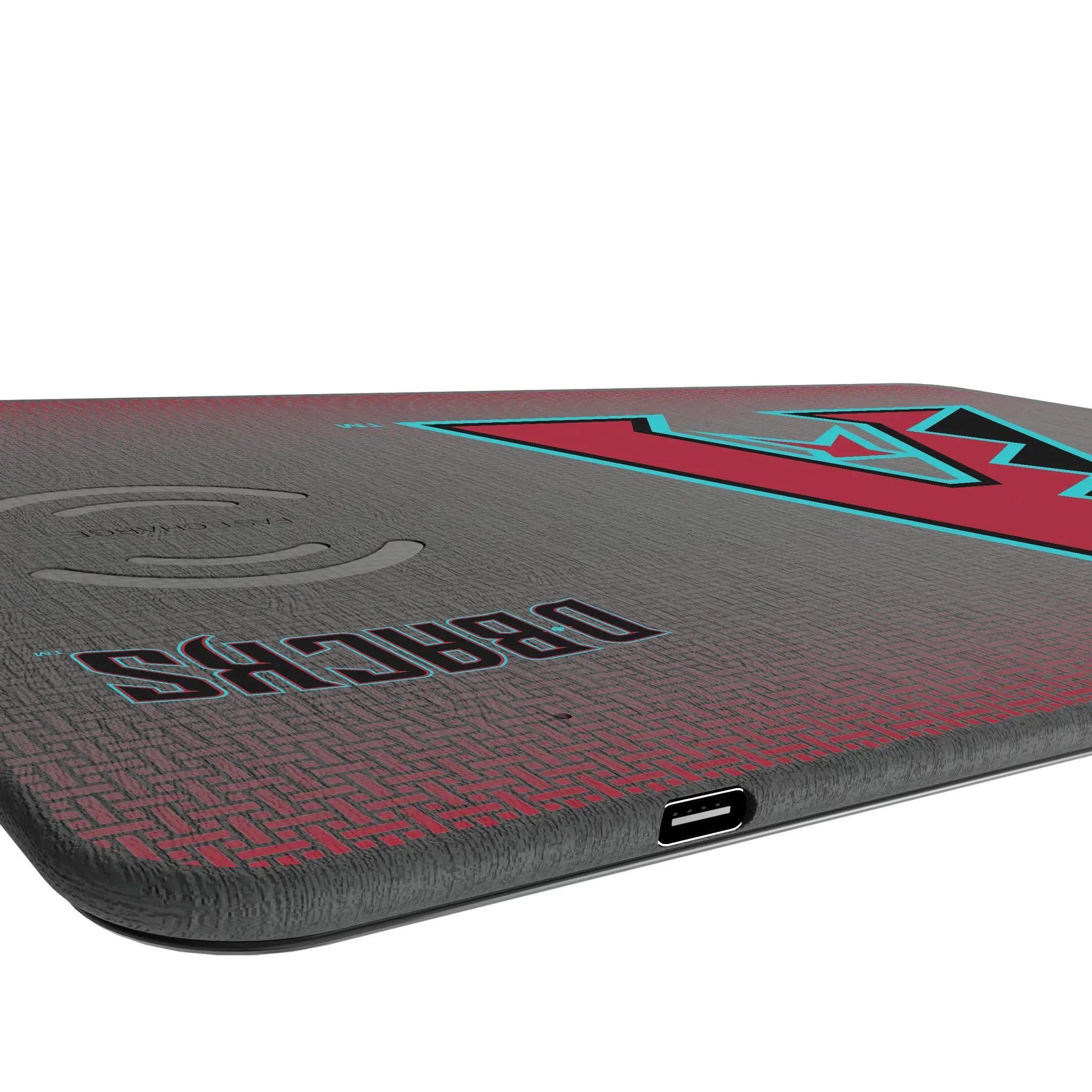 Arizona Diamondbacks Linen 15-Watt Wireless Charger and Mouse Pad