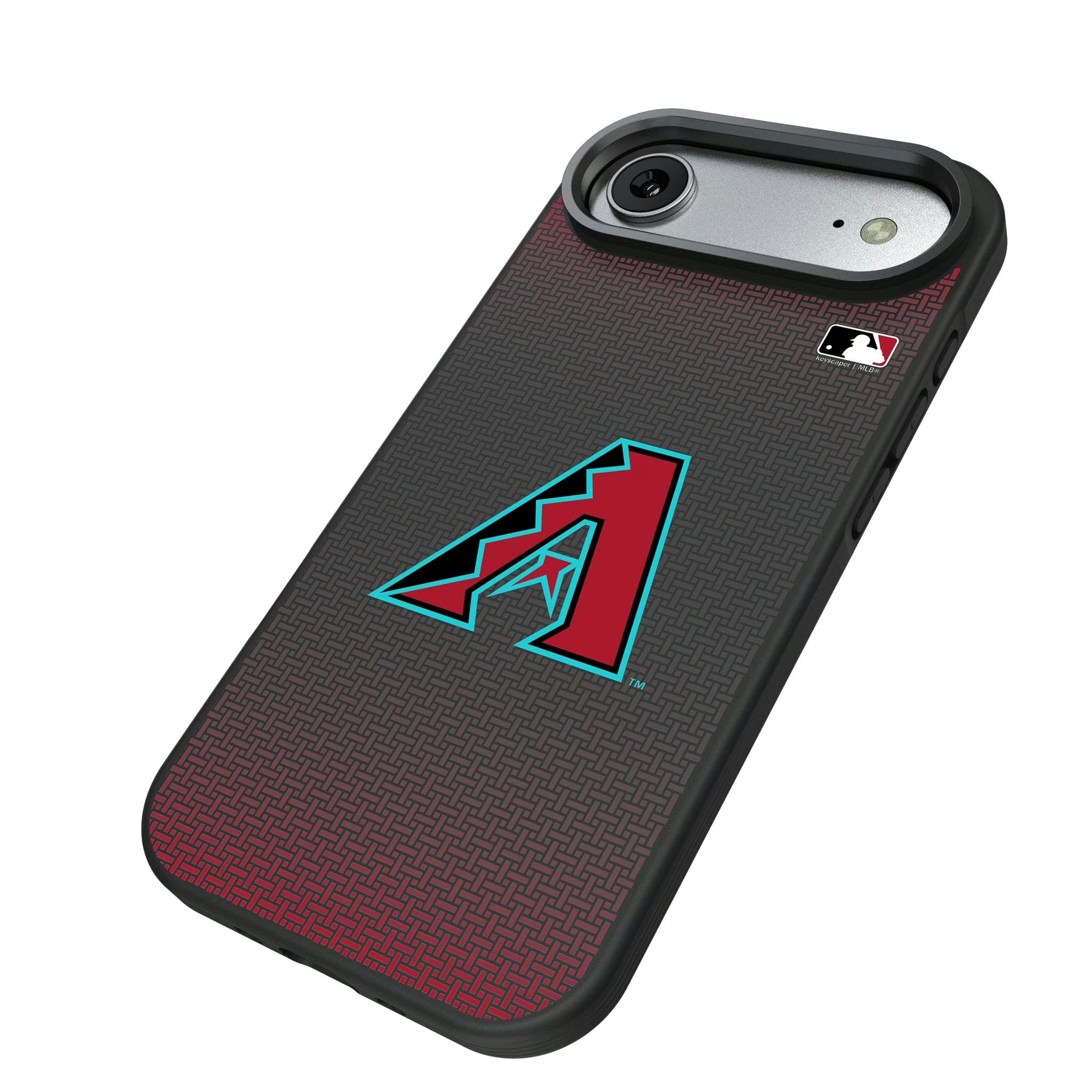 Arizona Diamondbacks Linen iPhone Bump Phone Case for Apple iPhone - Isometric View#Device_iPhone Air