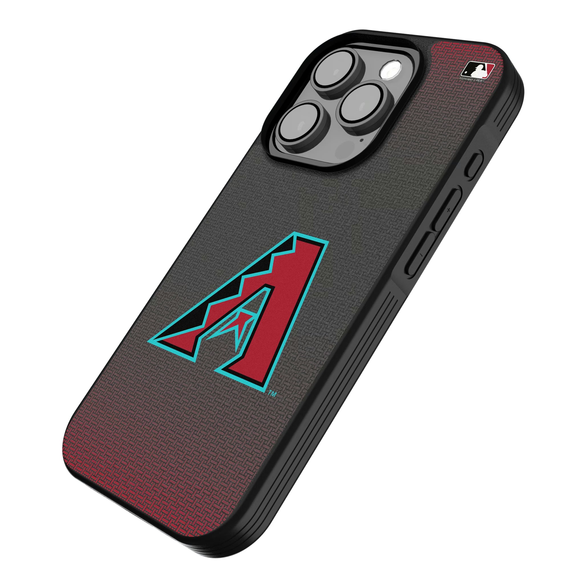 Arizona Diamondbacks Linen iPhone Bump Phone Case for Apple iPhone - Isometric View
