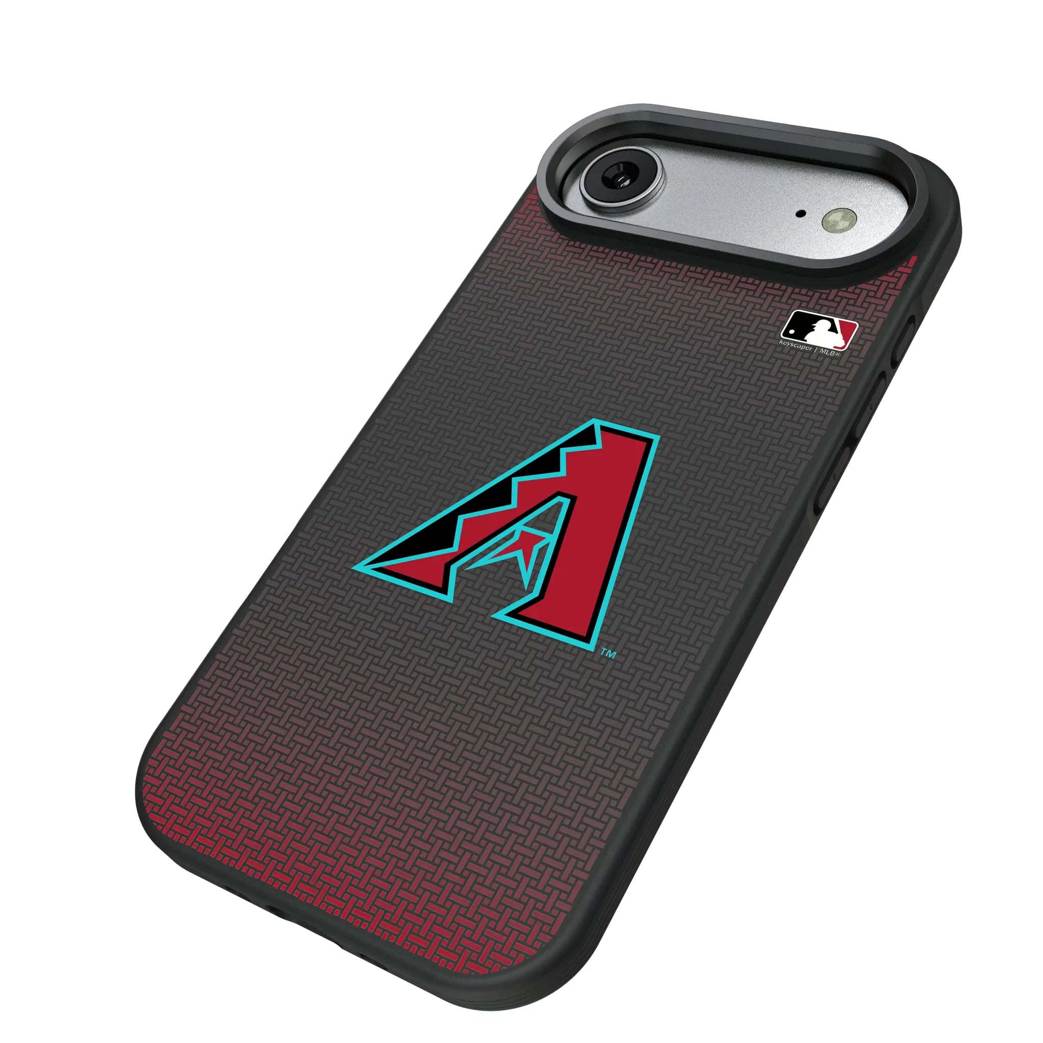 Arizona Diamondbacks Linen iPhone Bump Phone Case for Apple iPhone - Isometric View#Device_iPhone Air