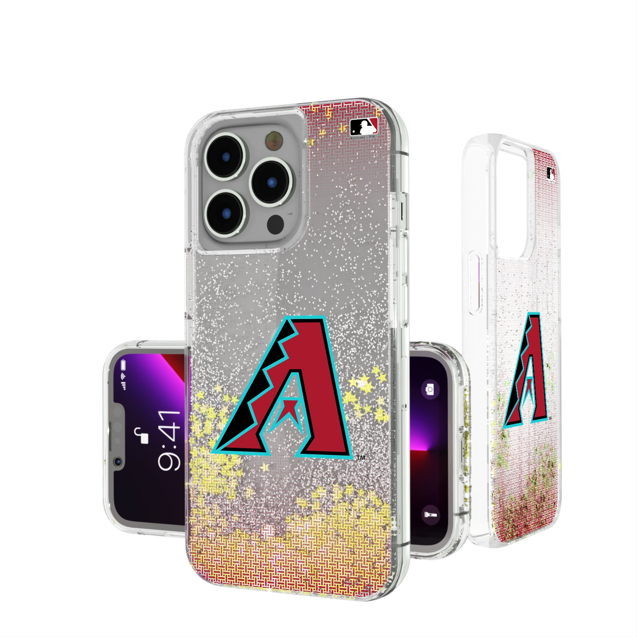 Arizona Diamondbacks Linen iPhone Glitter Phone Case for Apple iPhone