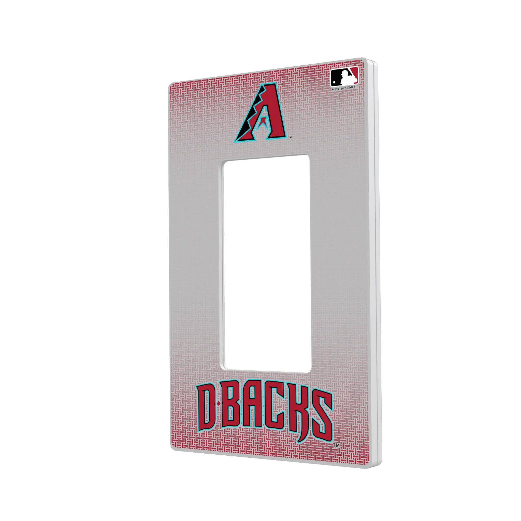 Arizona Diamondbacks Linen Hidden-Screw Light Switch Plate#Style_Single Rocker