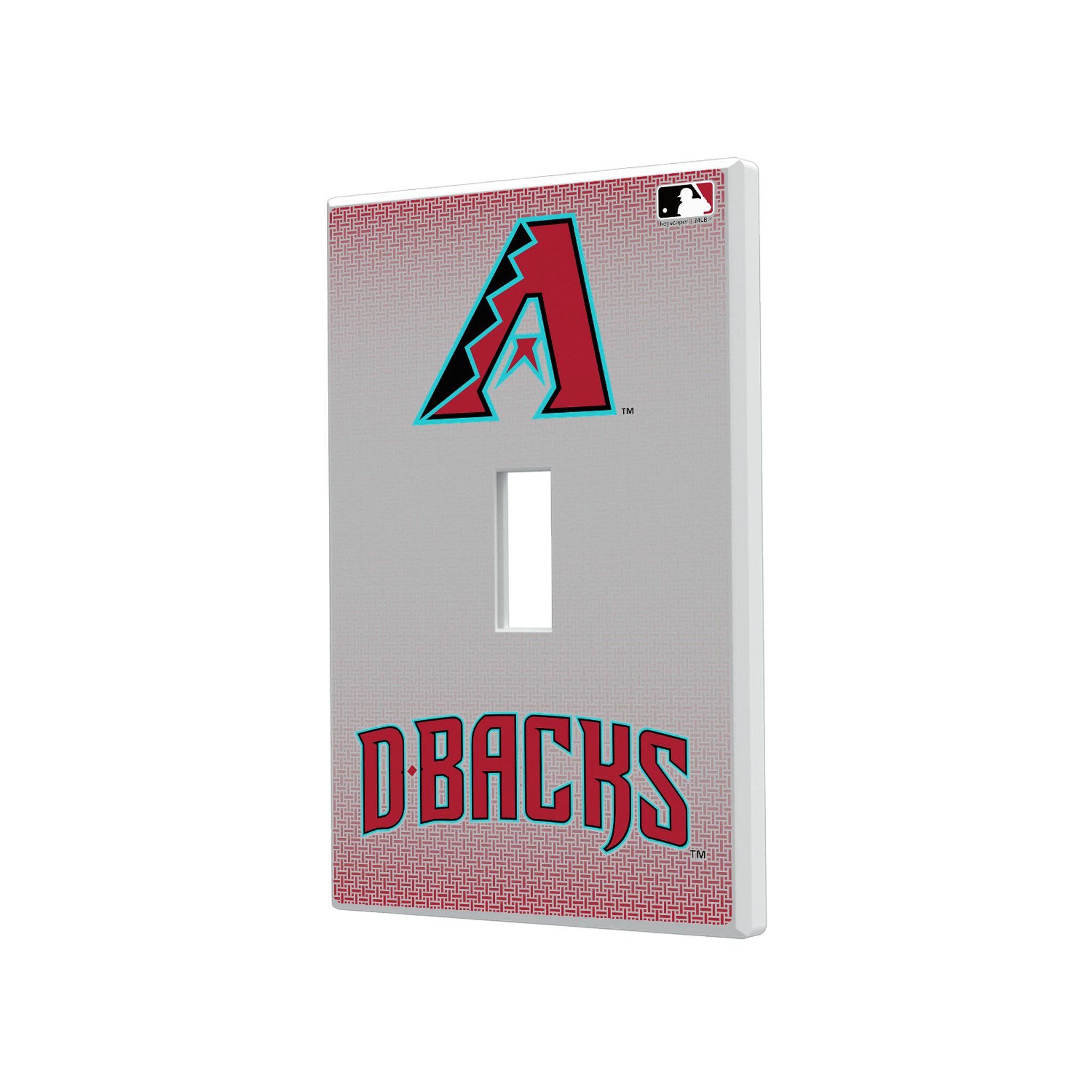 Arizona Diamondbacks Linen Hidden-Screw Light Switch Plate#Style_Single Toggle