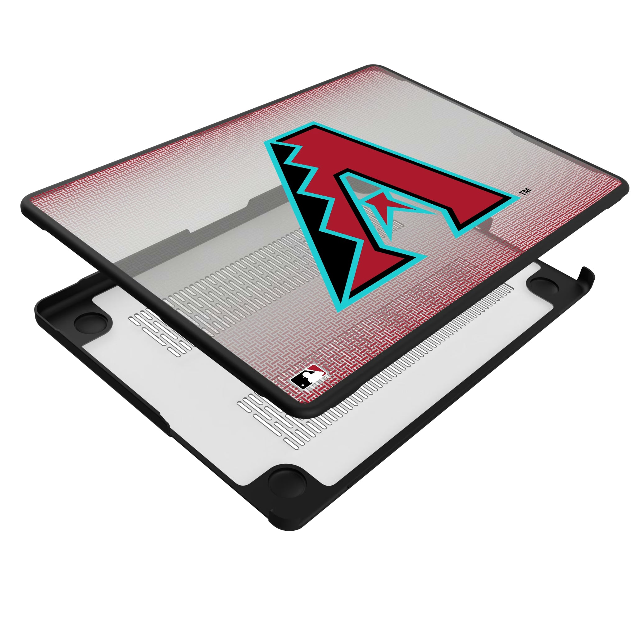 Arizona Diamondbacks Linen MacBook Laptop Case for Apple MacBook - Isometric View#Device_MacBook Pro (14-inch, 2021) / MacBook Pro (14-inch, 2023) / MacBook Pro (14-inch, 2024)