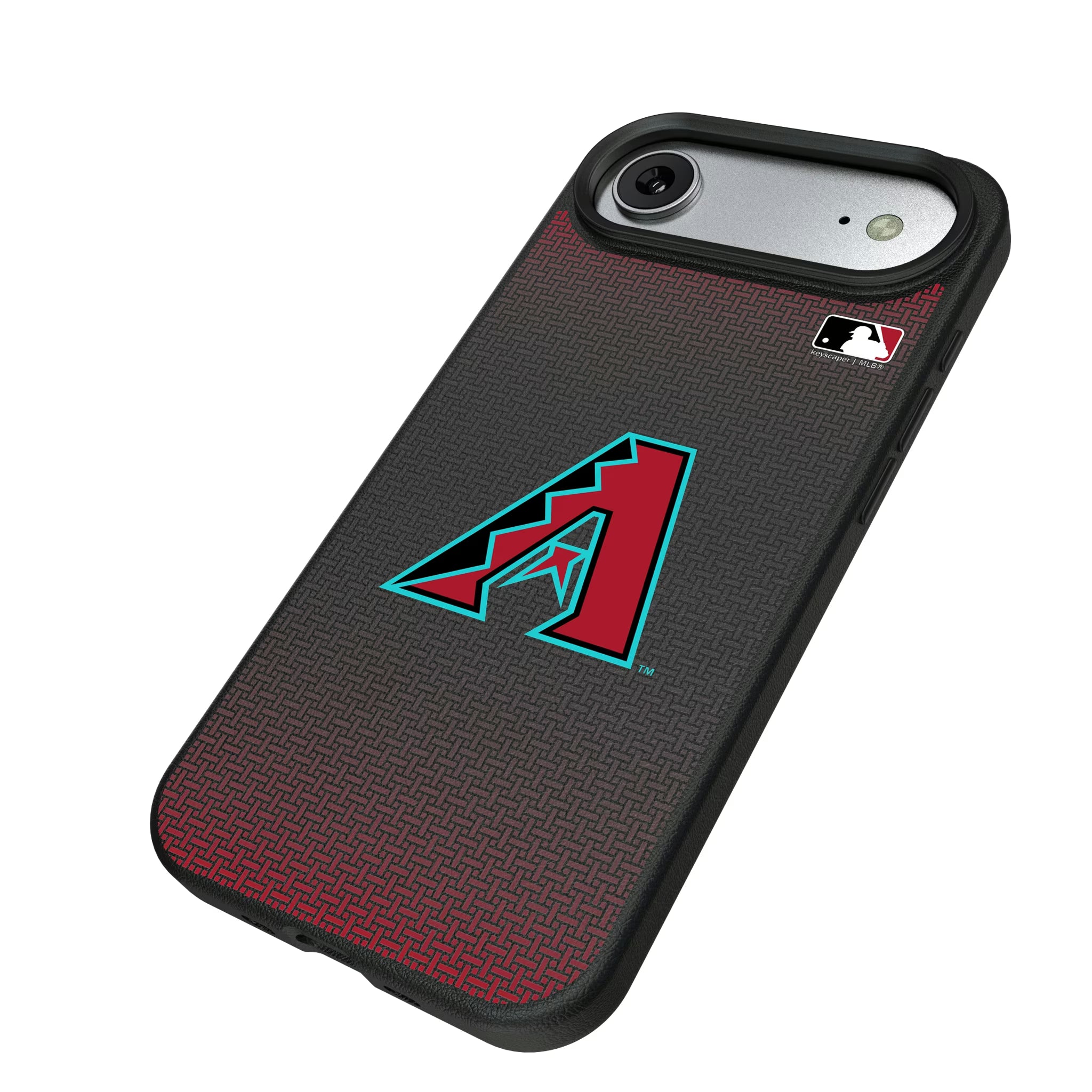 Arizona Diamondbacks Linen iPhone MagSafe Compatible Phone Case for Apple iPhone - Isometric View#Device_iPhone Air