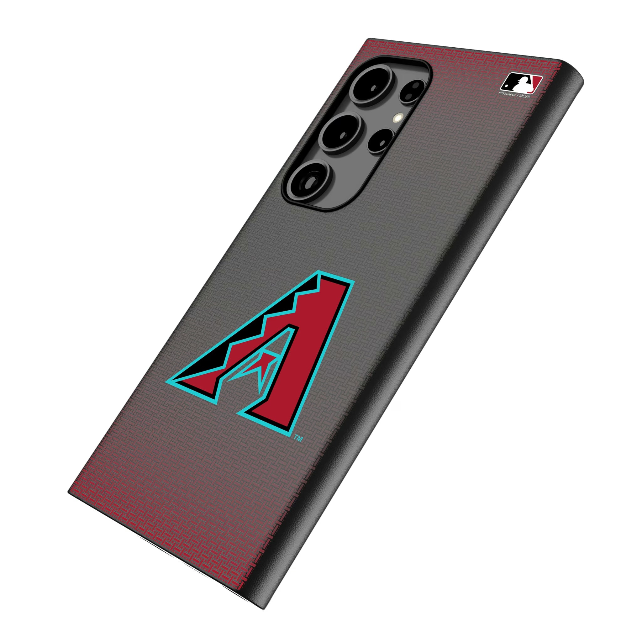 Arizona Diamondbacks Linen Galaxy MagSafe Compatible Phone Case for Samsung Galaxy - Isometric View