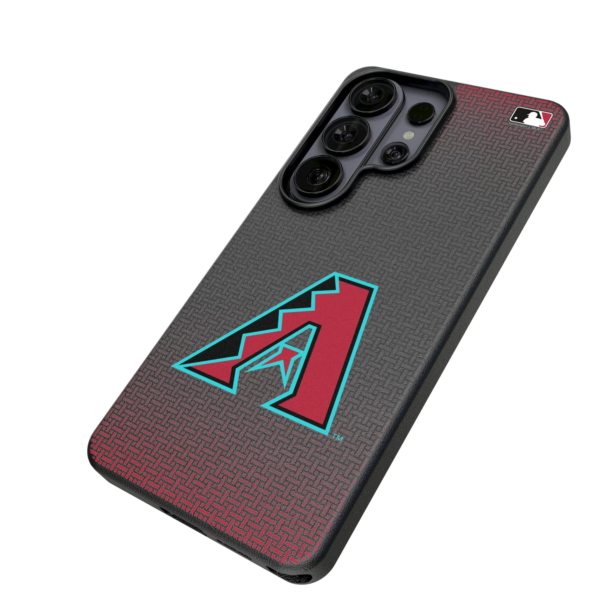 Arizona Diamondbacks Linen Galaxy MagSafe Compatible Phone Case for Samsung Galaxy - Isometric View#Device_Galaxy S26 Ultra