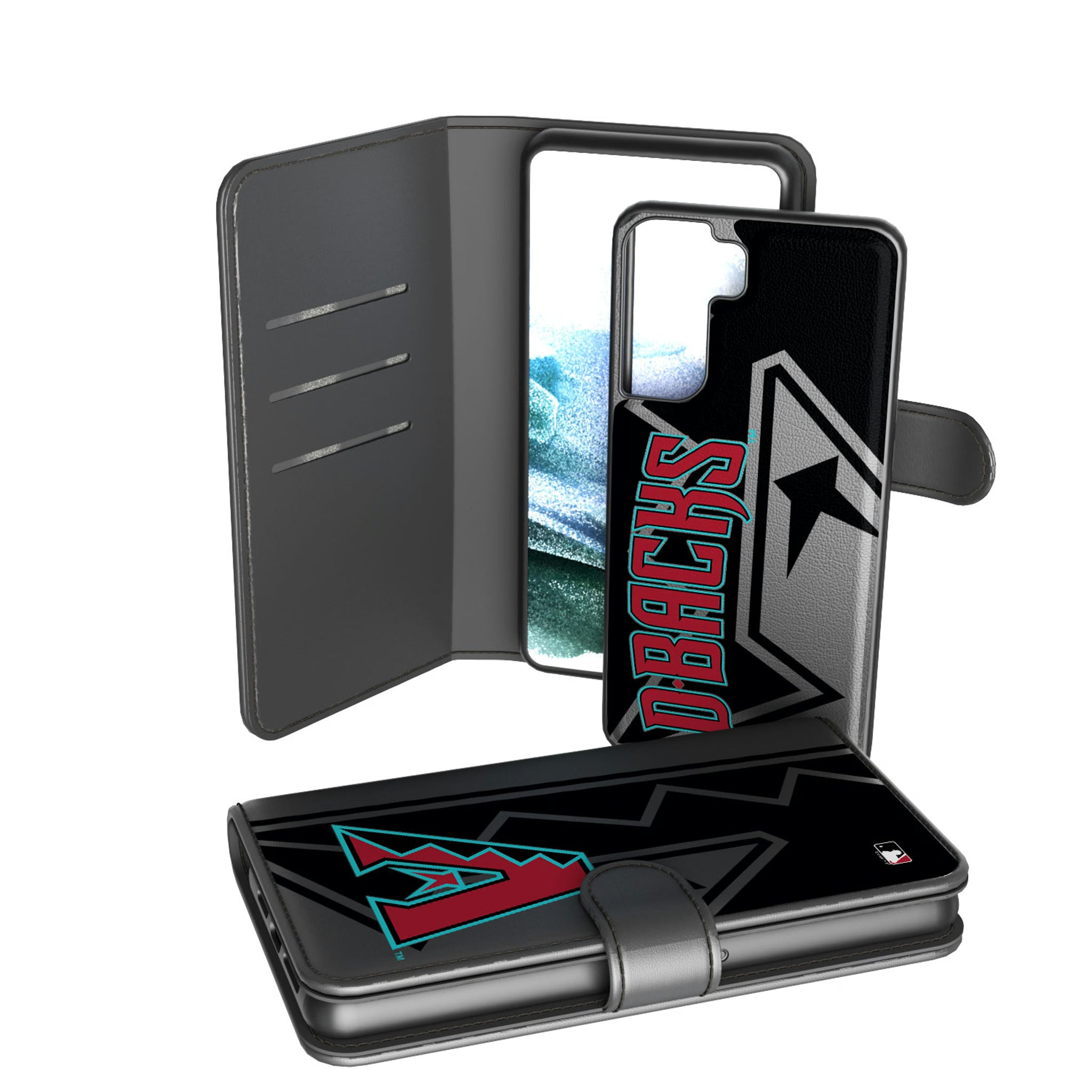 Arizona Diamondbacks Monocolor Tilt Galaxy Wallet Phone Case for Samsung Galaxy