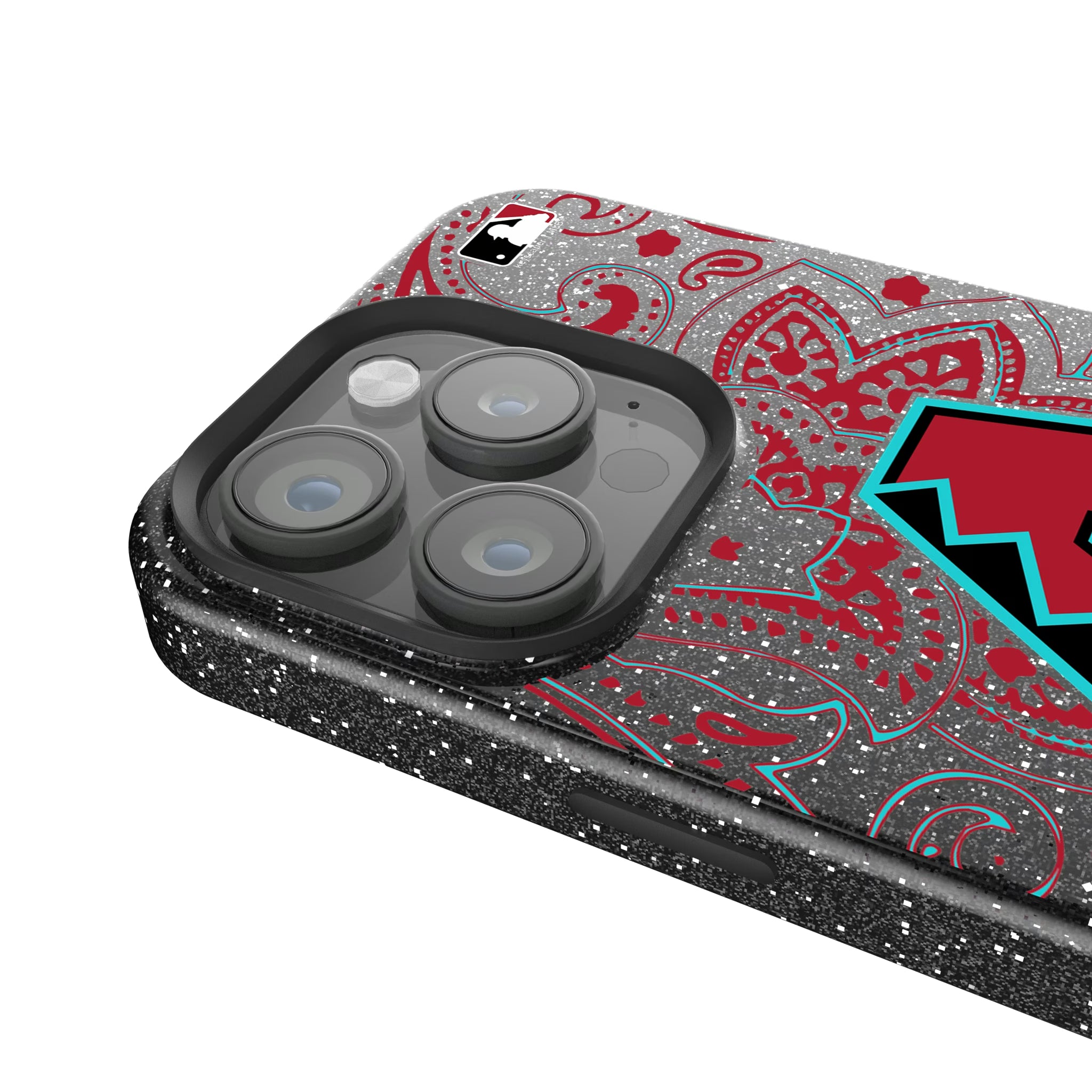 Arizona Diamondbacks Paisley iPhone Bling Phone Case for Apple iPhone - Detail