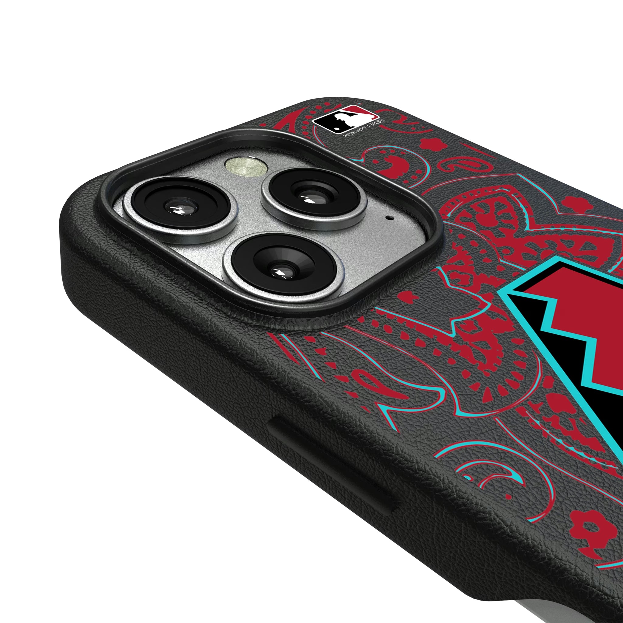 Arizona Diamondbacks Paisley iPhone MagSafe Compatible Phone Case for Apple iPhone - Detail