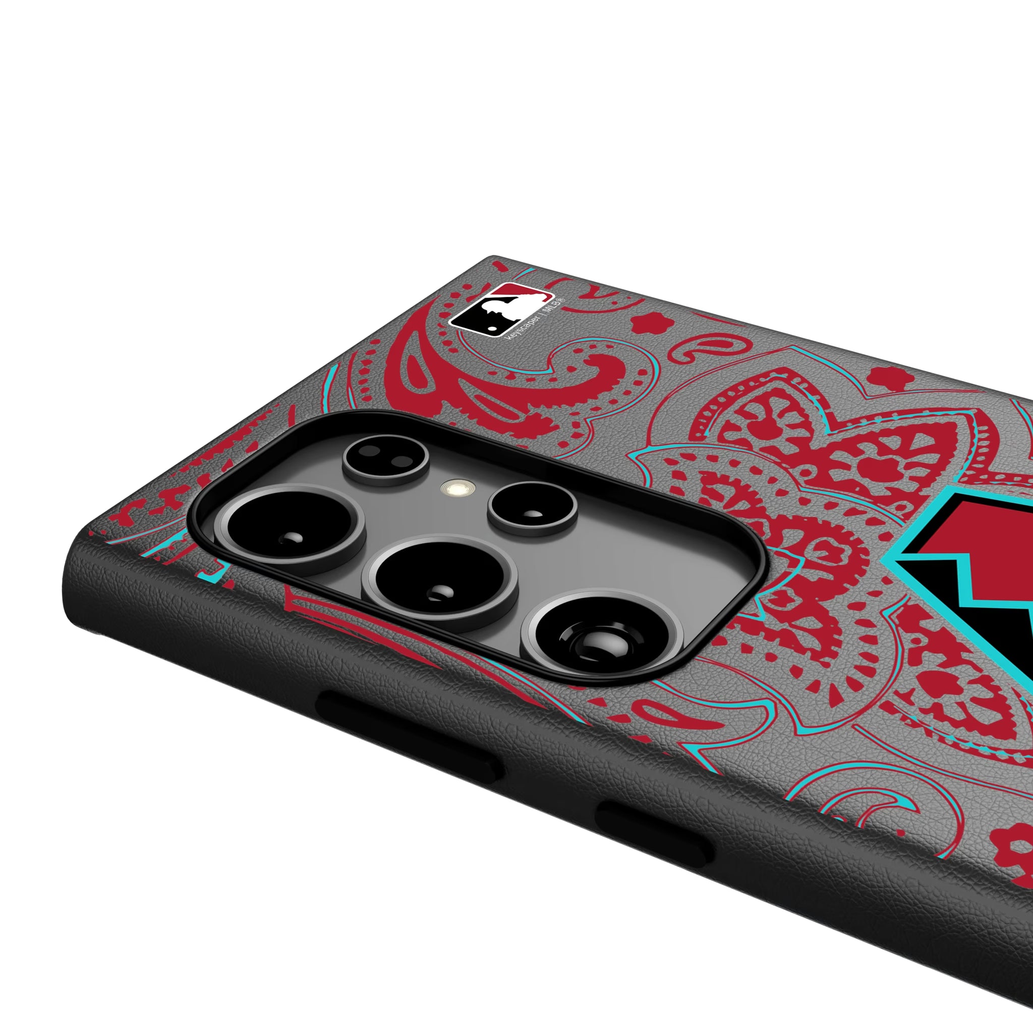 Arizona Diamondbacks Paisley Galaxy MagSafe Compatible Phone Case for Samsung Galaxy - Detail