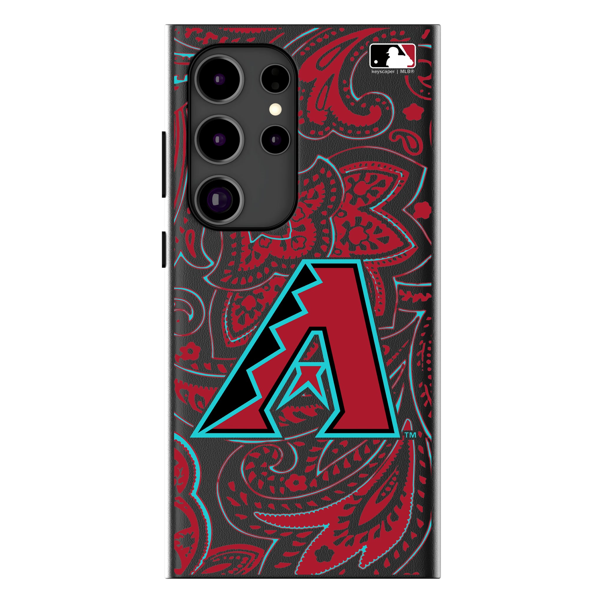 Arizona Diamondbacks Paisley Galaxy MagSafe Compatible Phone Case for Samsung Galaxy