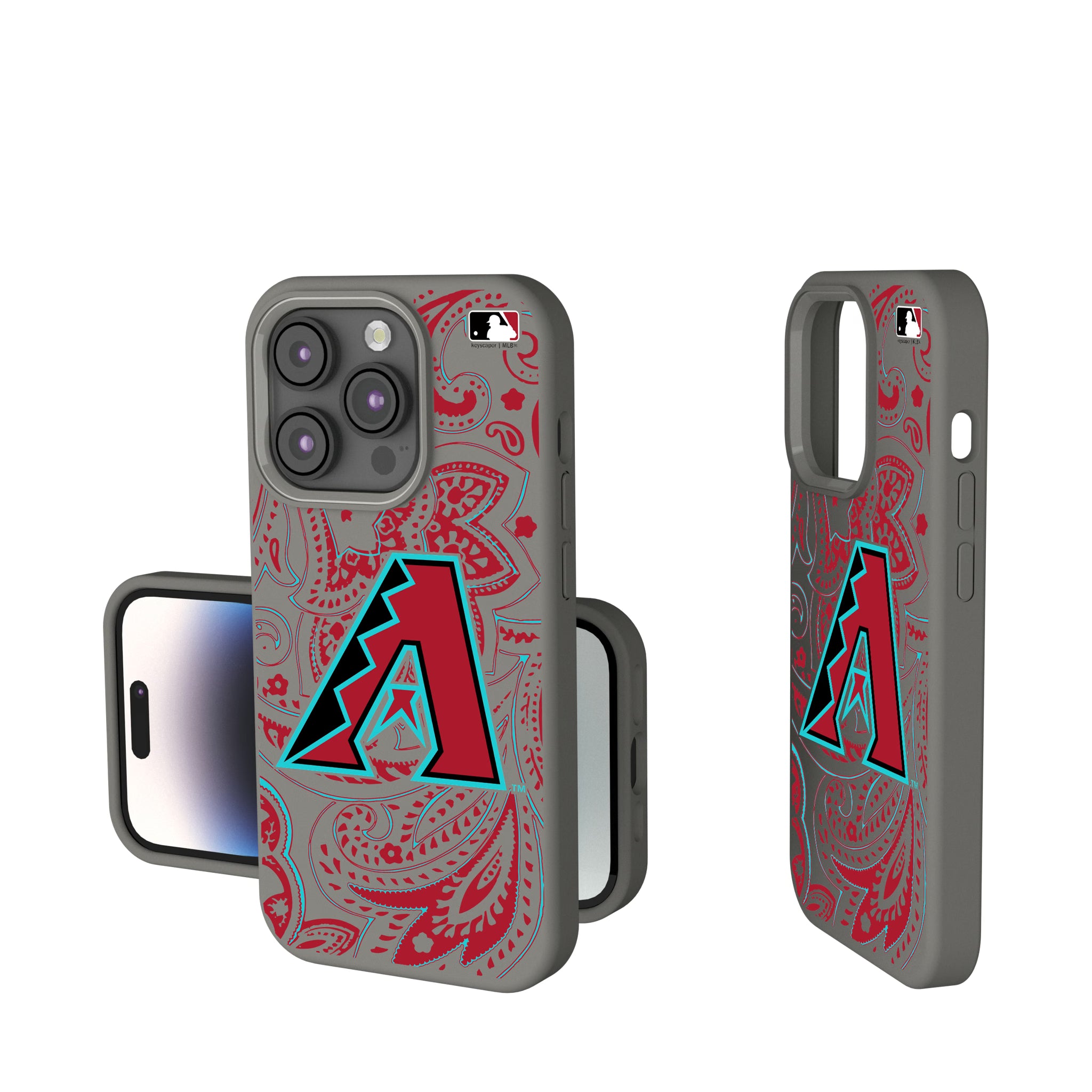 Arizona Diamondbacks Paisley iPhone Soft Touch Phone Case for Apple iPhone