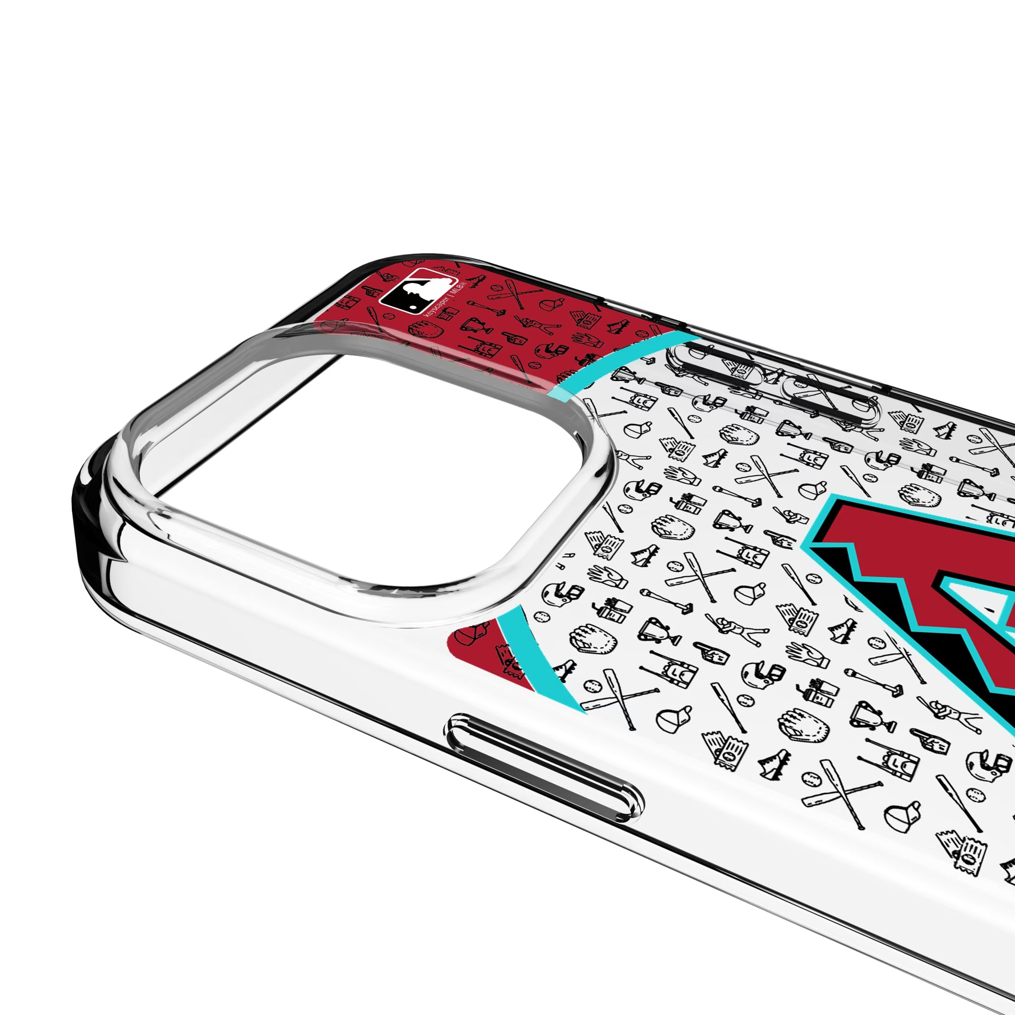 Arizona Diamondbacks Personalized Circle iPhone Clear Phone Case for Apple iPhone - Detail