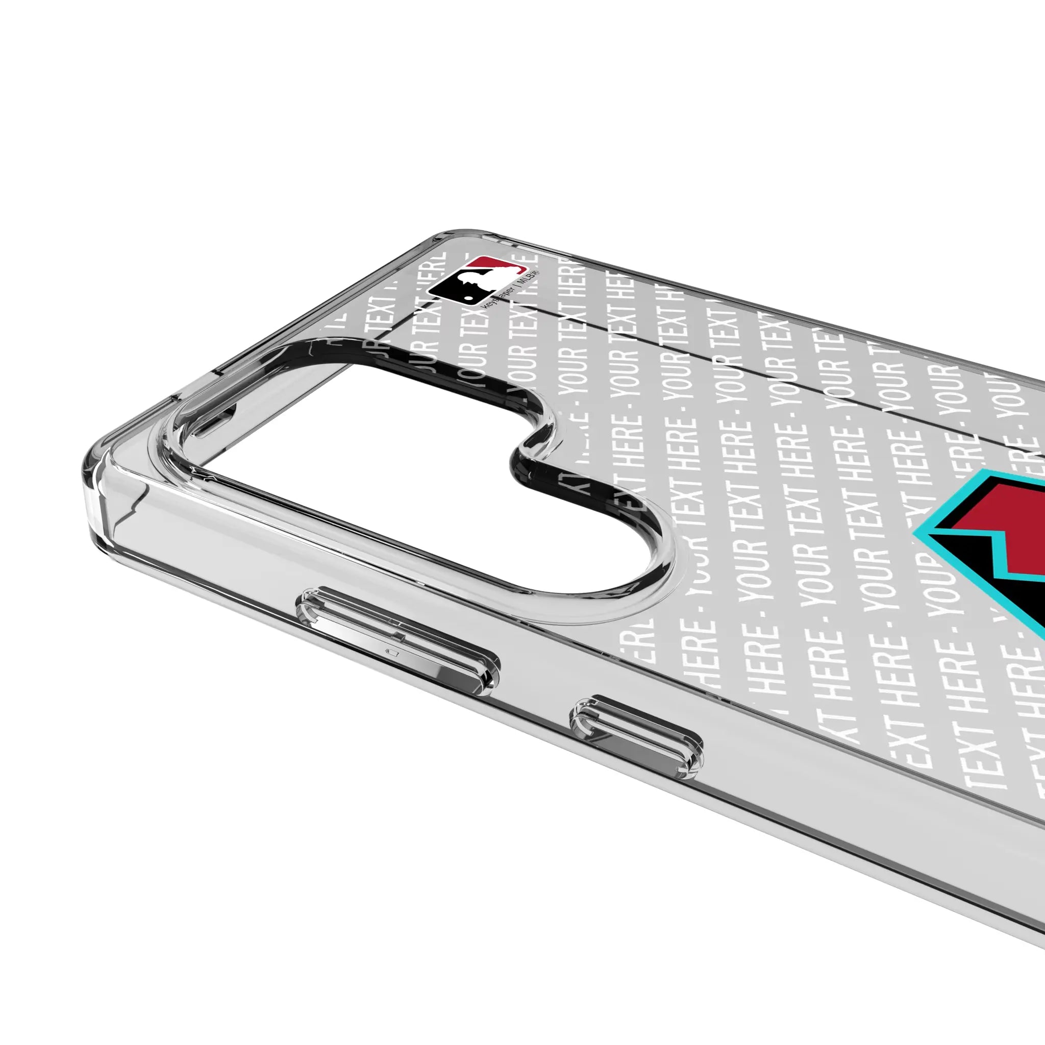 Arizona Diamondbacks Personalized EndZone Plus Galaxy Clear Phone Case for Samsung Galaxy - Detail#Device_Galaxy S25 Ultra