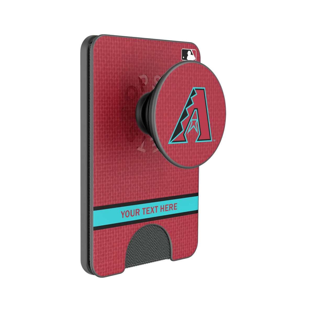 Arizona Diamondbacks Personalized Endzone Solid Popsockets Wallet Magnetic