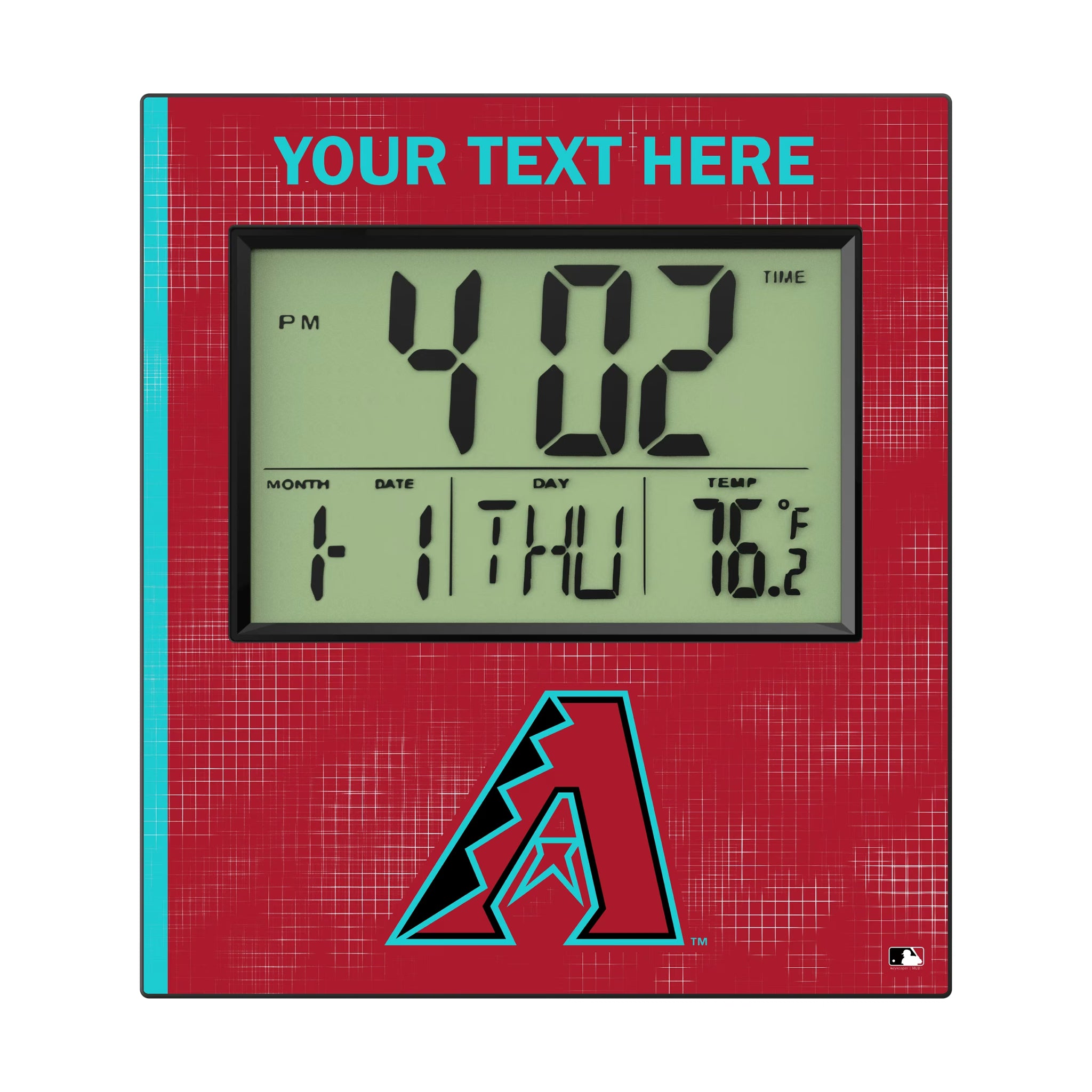 Arizona Diamondbacks Personalized Hatch Wall Clock
