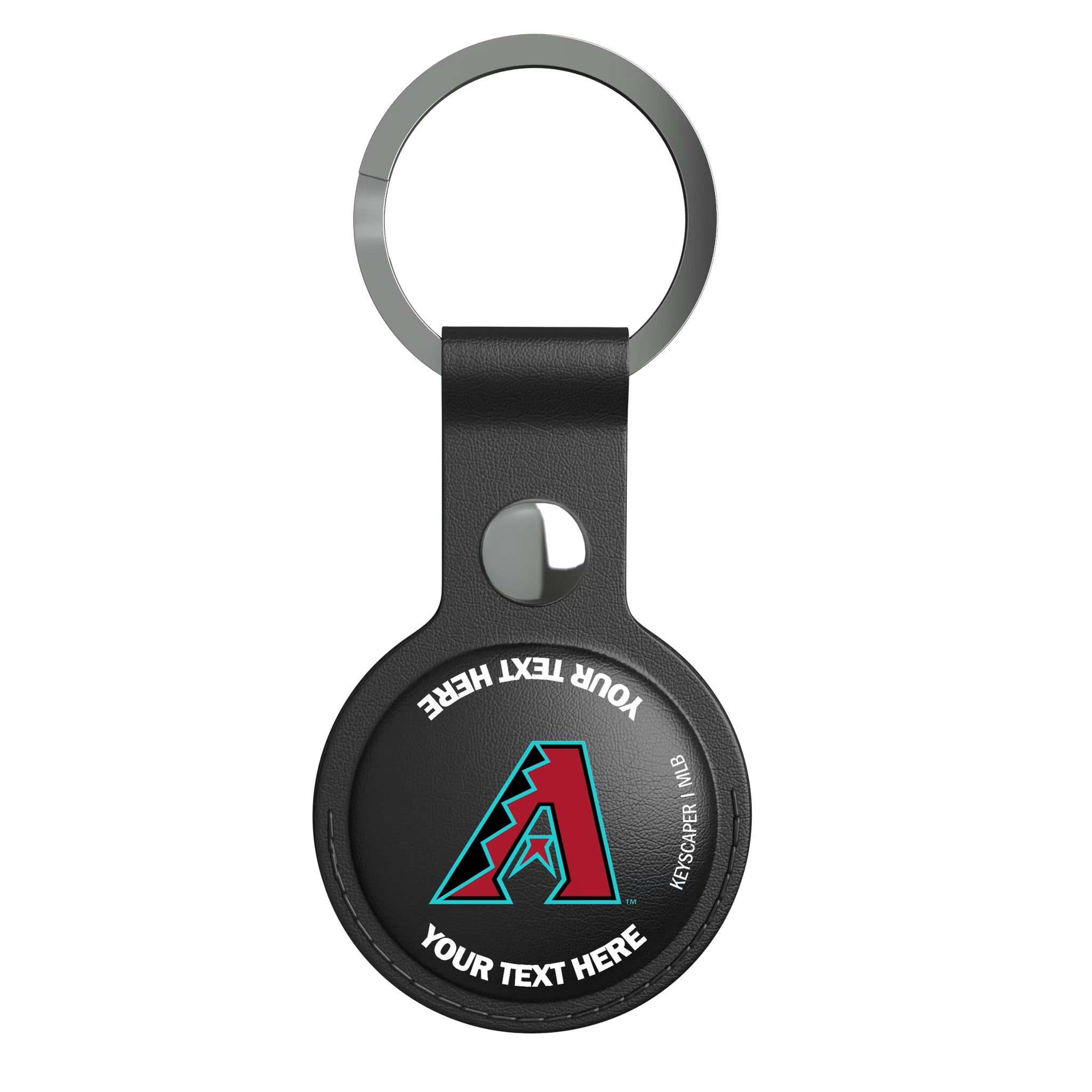 Arizona Diamondbacks Personalized Insignia AirTag Black Airtag Holder