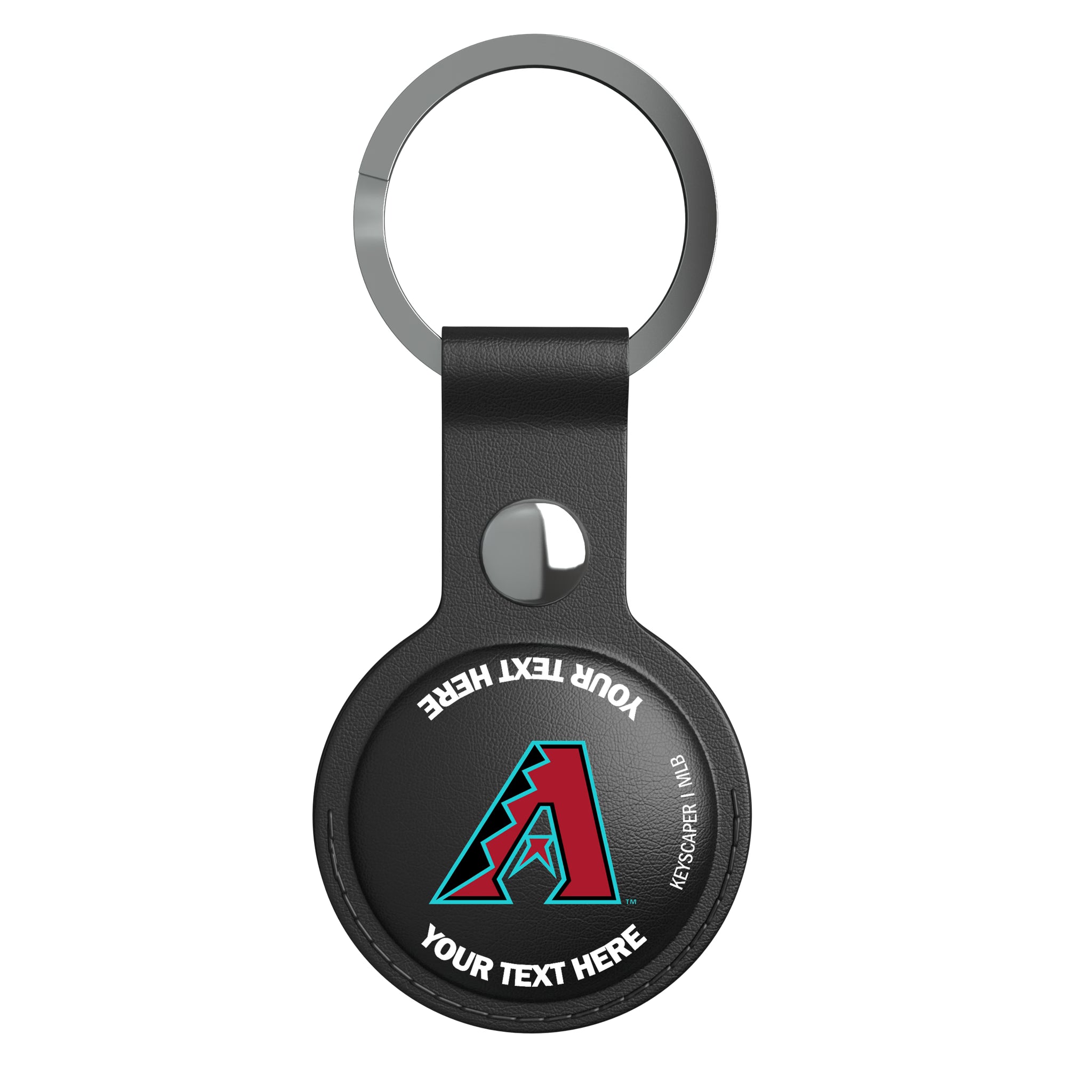 Arizona Diamondbacks Personalized Insignia AirTag Black Airtag Holder