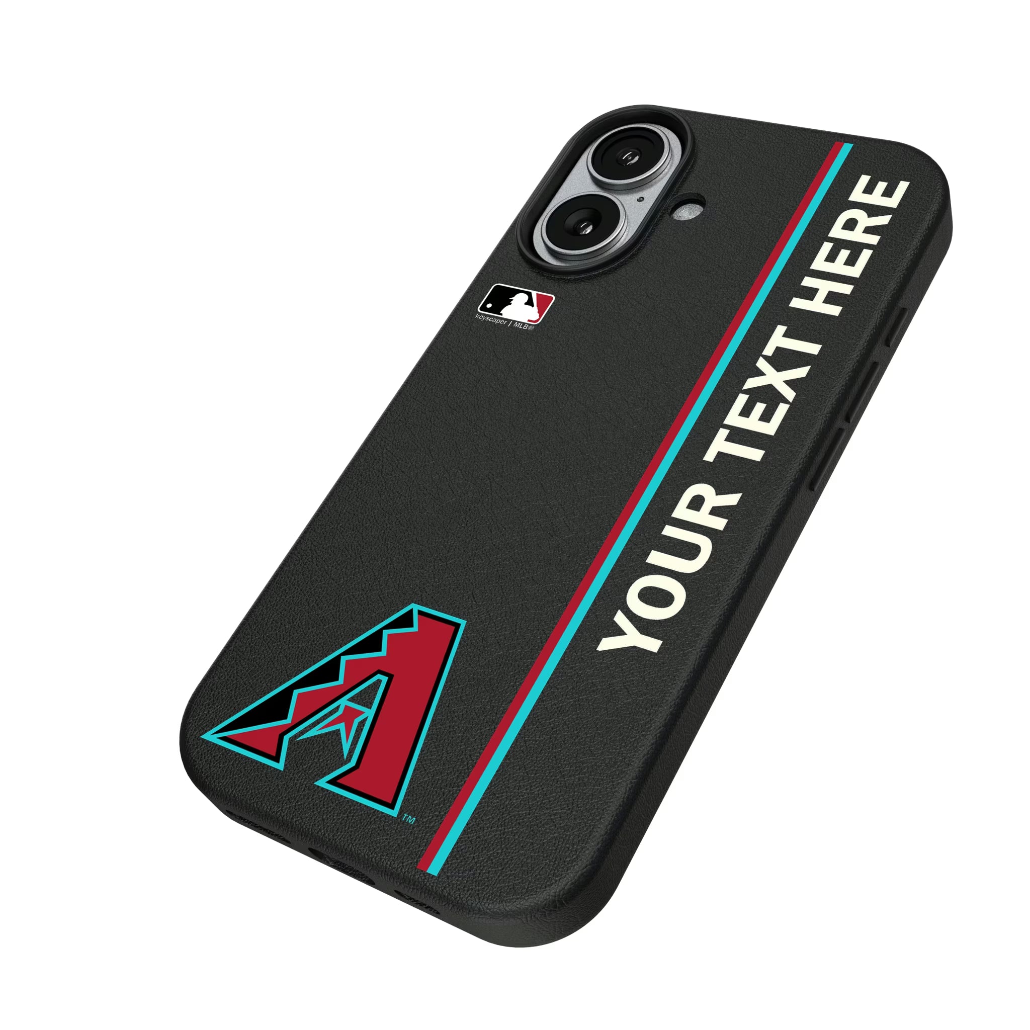 Arizona Diamondbacks Personalized Sidebard iPhone MagSafe Compatible Phone Case for Apple iPhone - Isometric View#Device_iPhone 17