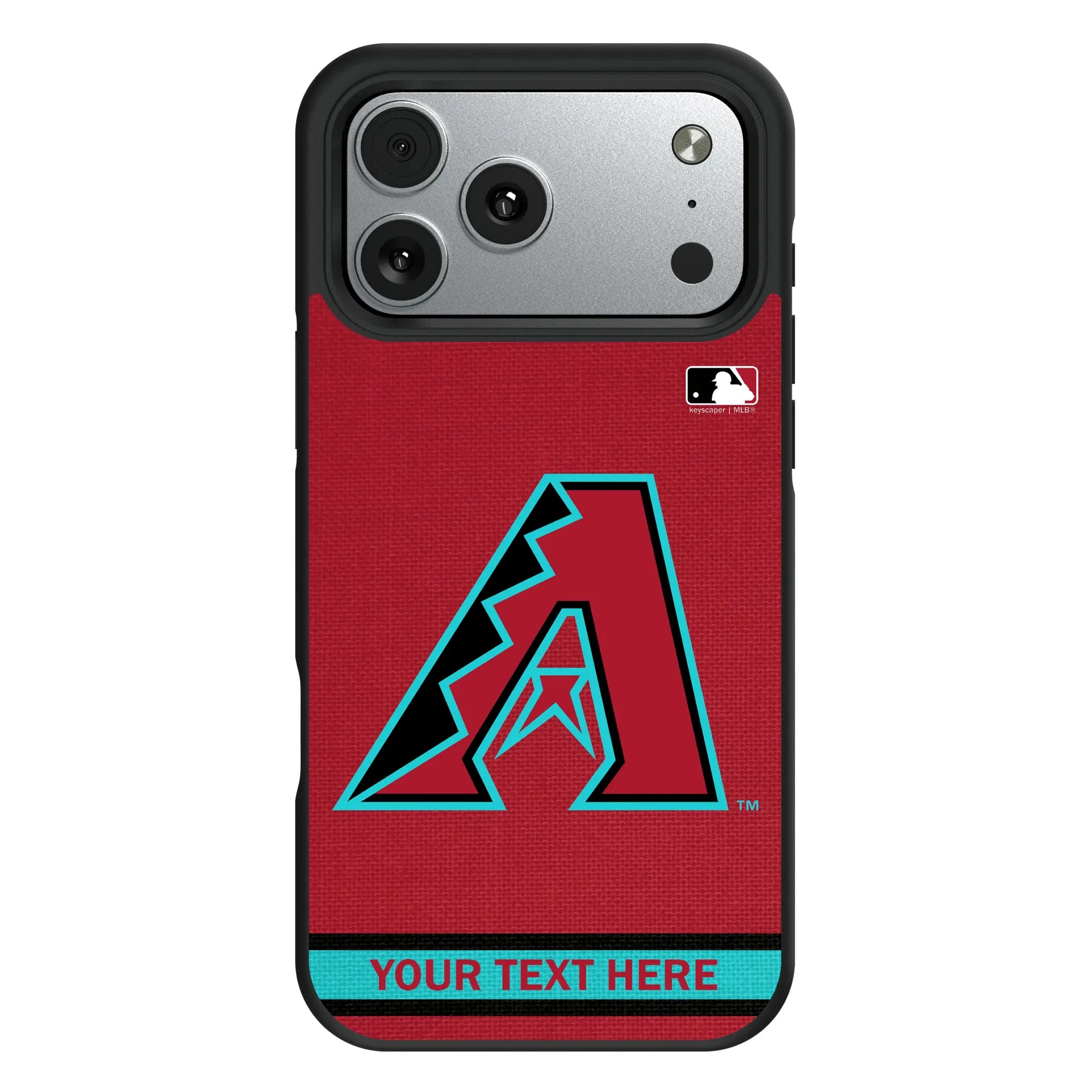 Arizona Diamondbacks Personalized Stripe iPhone Bump Phone Case for Apple iPhone#Device_iPhone 17 Pro Max