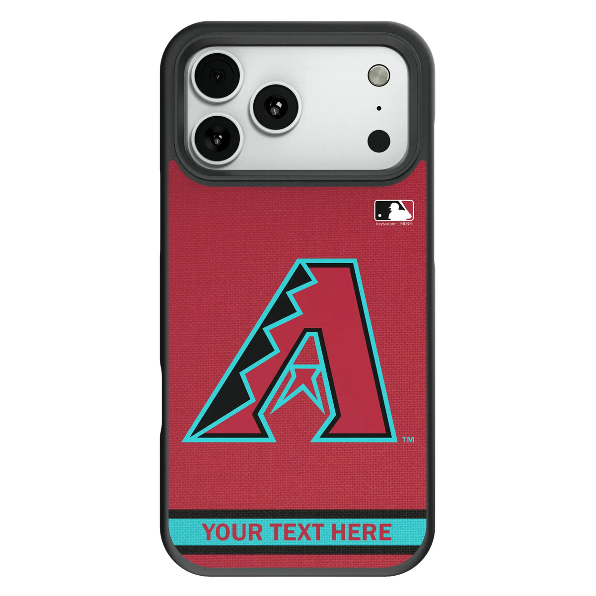 Arizona Diamondbacks Personalized Stripe Bump Phone Case for Apple iPhone