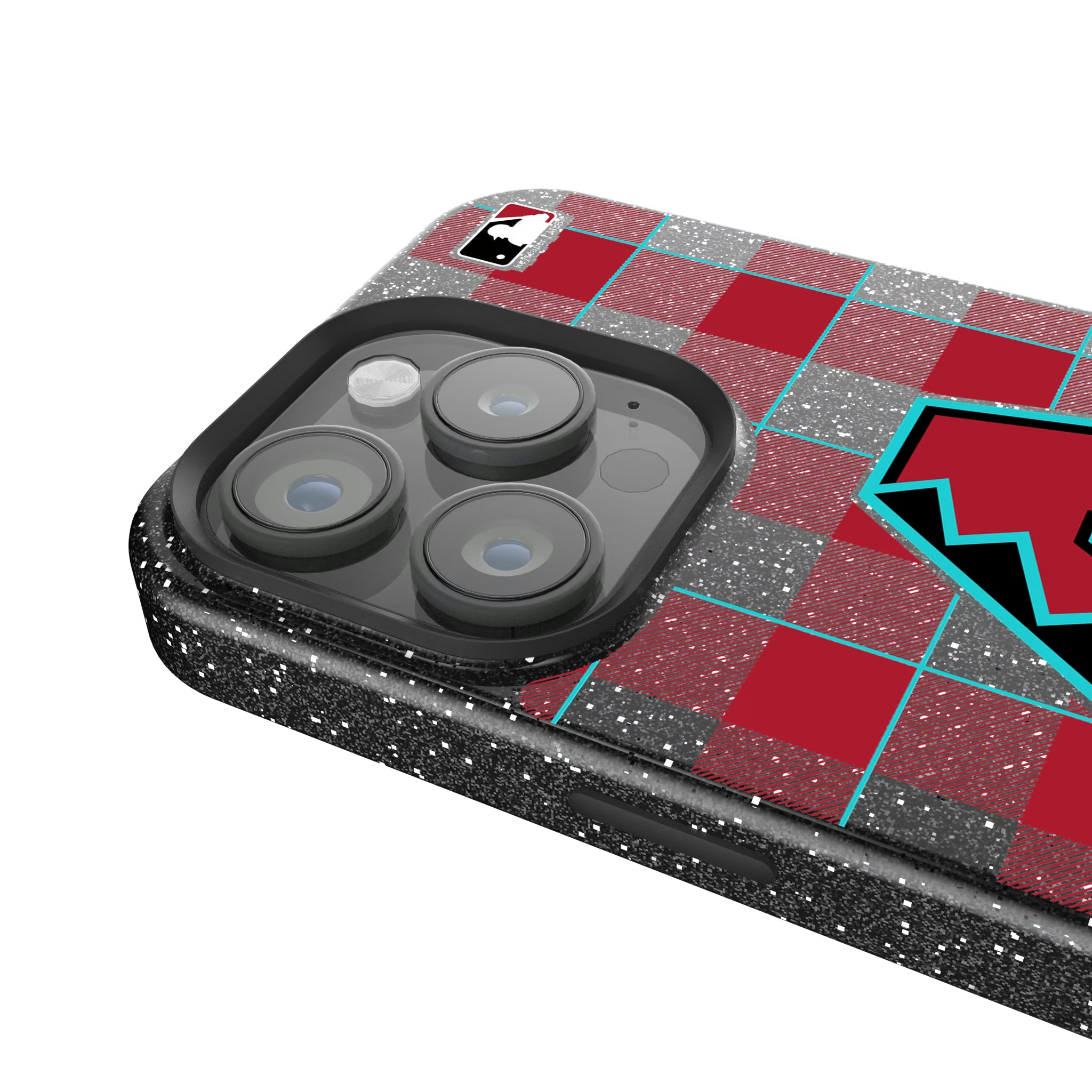 Arizona Diamondbacks Plaid iPhone Bling Phone Case for Apple iPhone - Detail