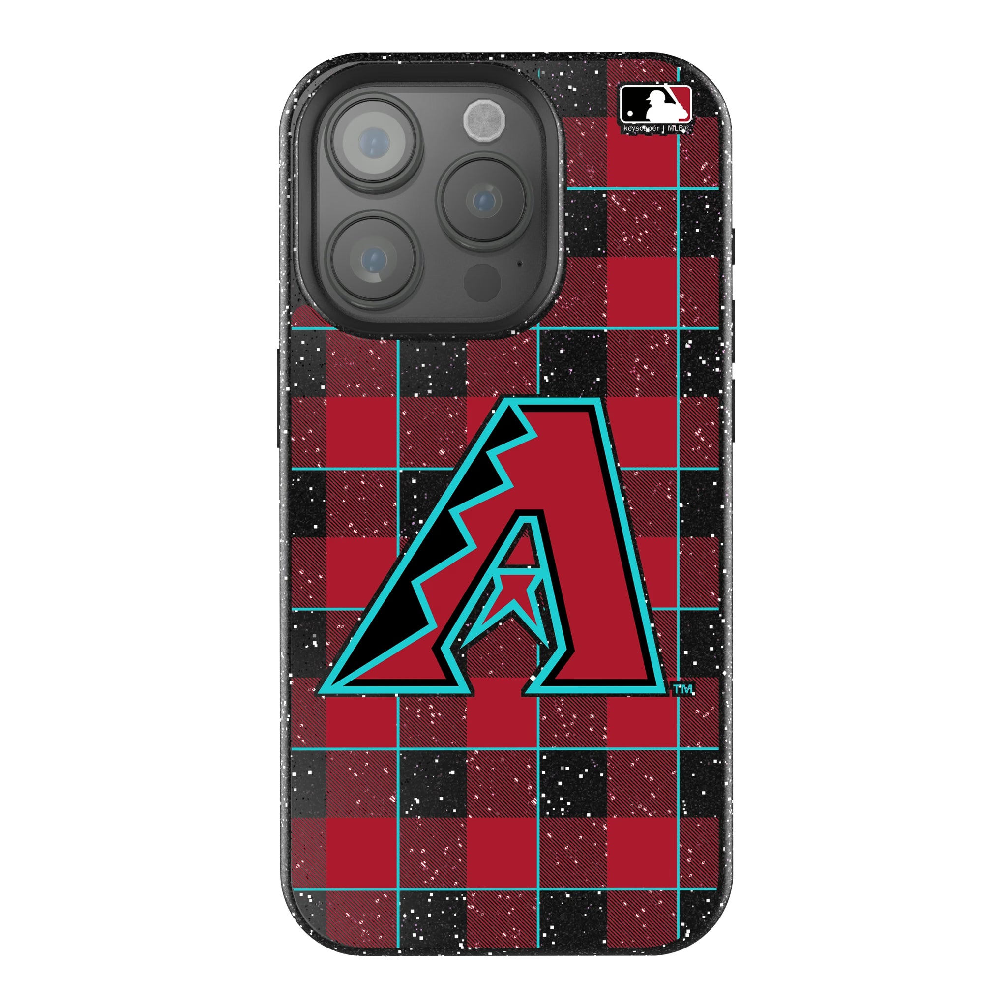 Arizona Diamondbacks Plaid iPhone Bling Phone Case for Apple iPhone