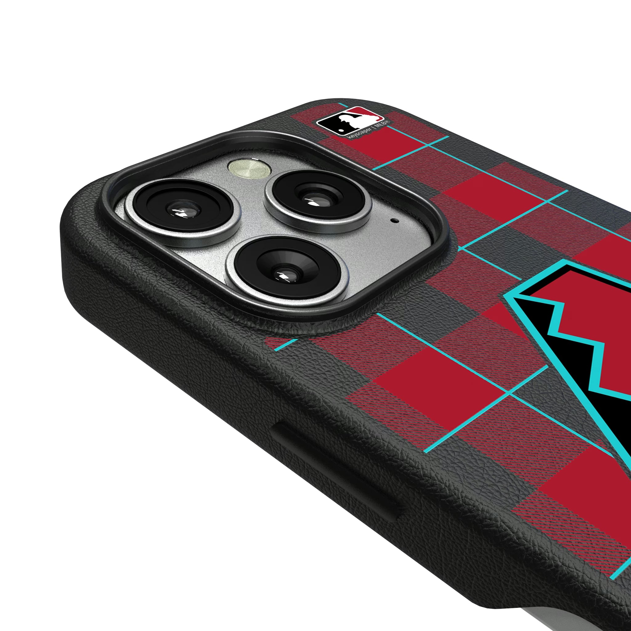 Arizona Diamondbacks Plaid iPhone MagSafe Compatible Phone Case for Apple iPhone - Detail