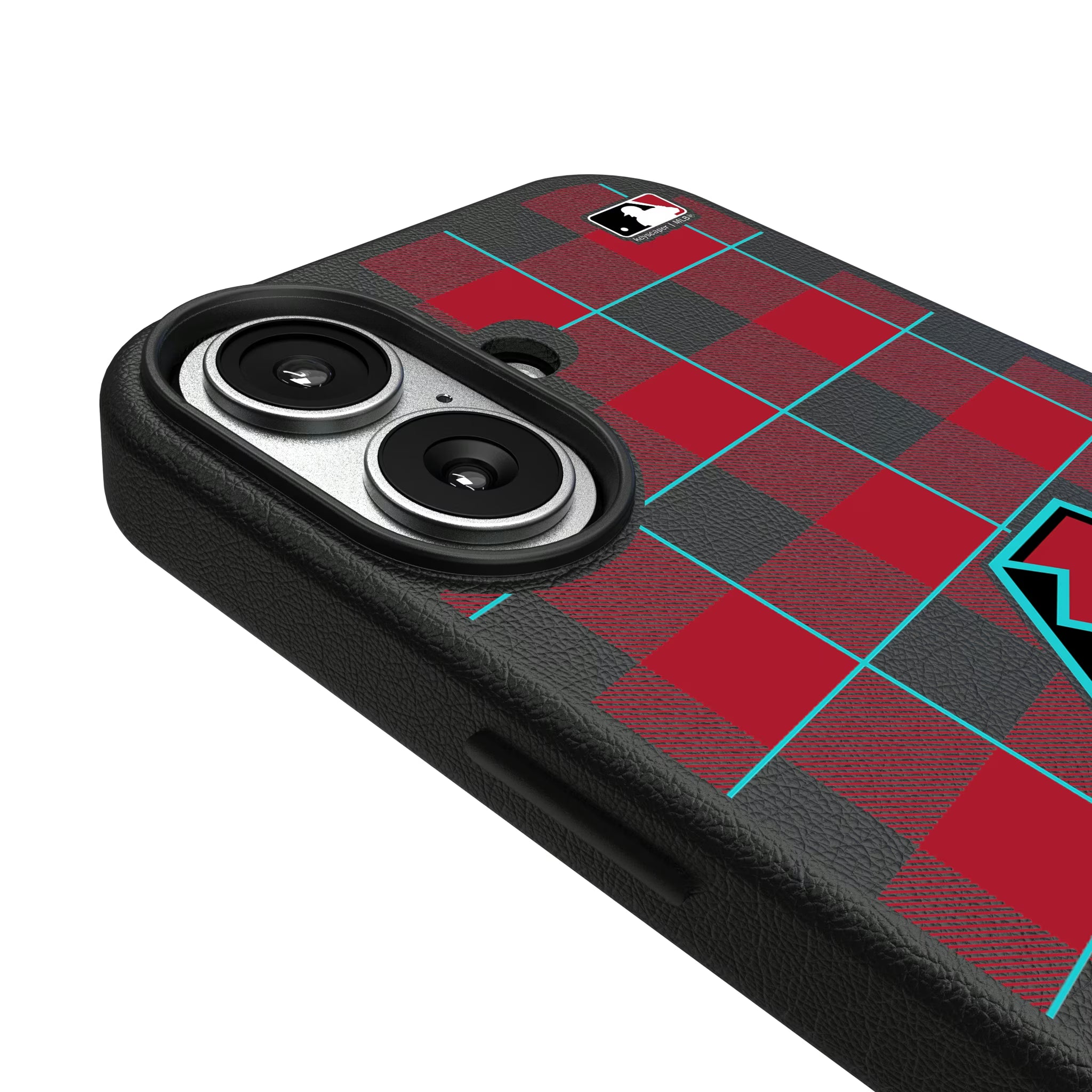 Arizona Diamondbacks Plaid iPhone MagSafe Compatible Phone Case for Apple iPhone - Detail#Device_iPhone 17