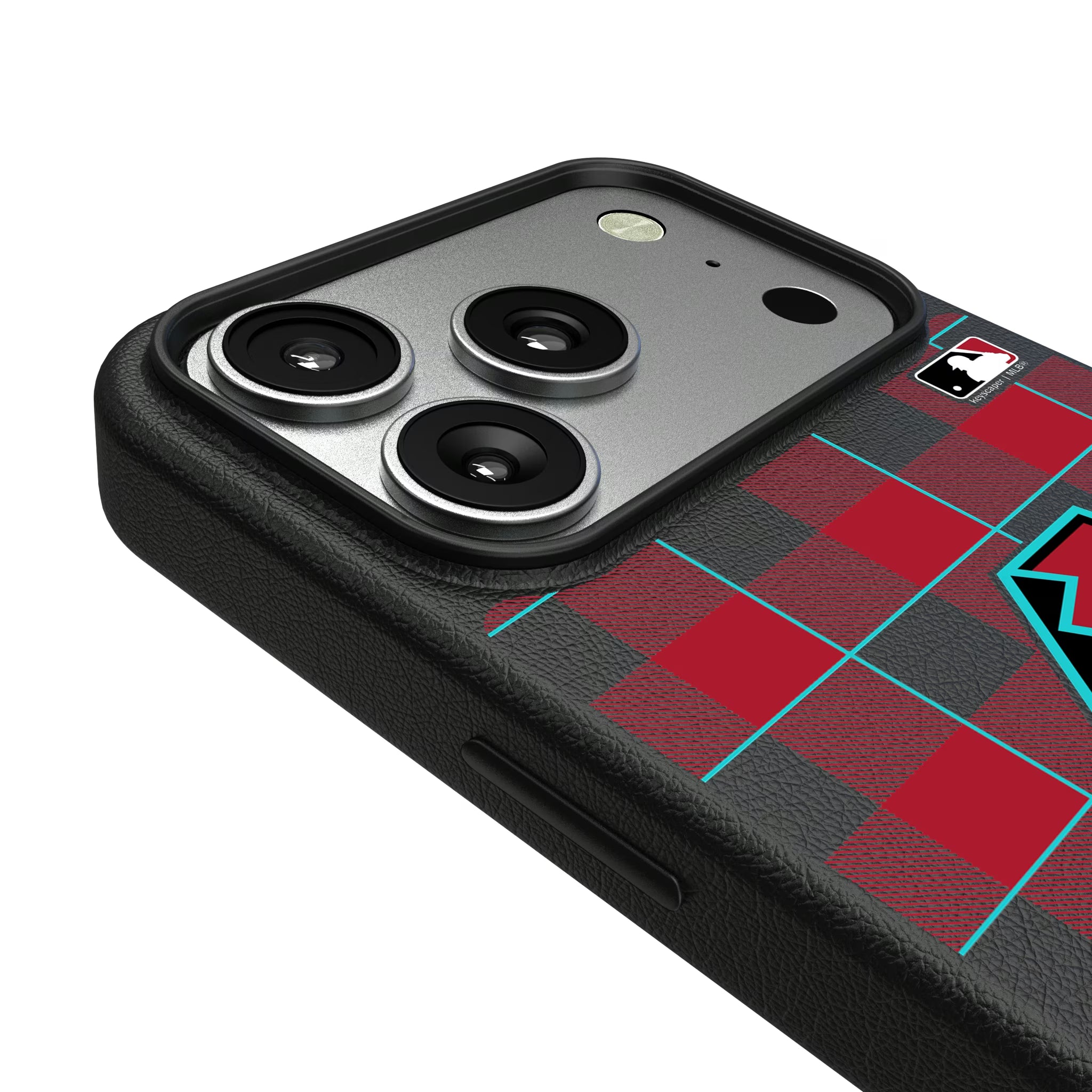 Arizona Diamondbacks Plaid iPhone MagSafe Compatible Phone Case for Apple iPhone - Detail#Device_iPhone 17 Pro