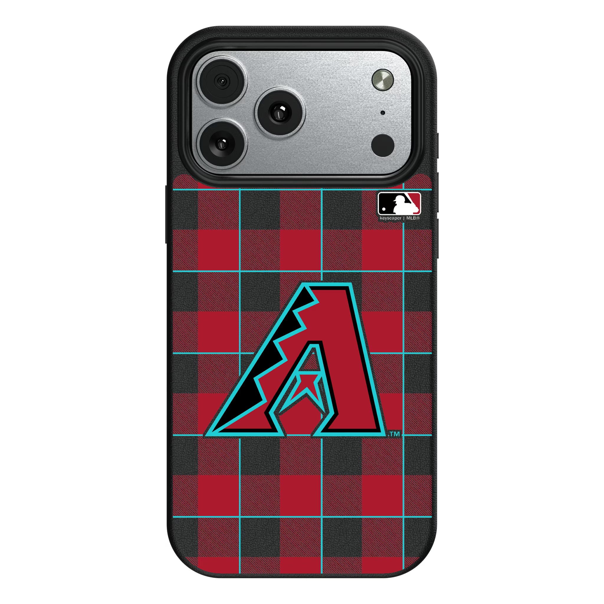Arizona Diamondbacks Plaid iPhone MagSafe Compatible Phone Case for Apple iPhone#Device_iPhone 17 Pro Max