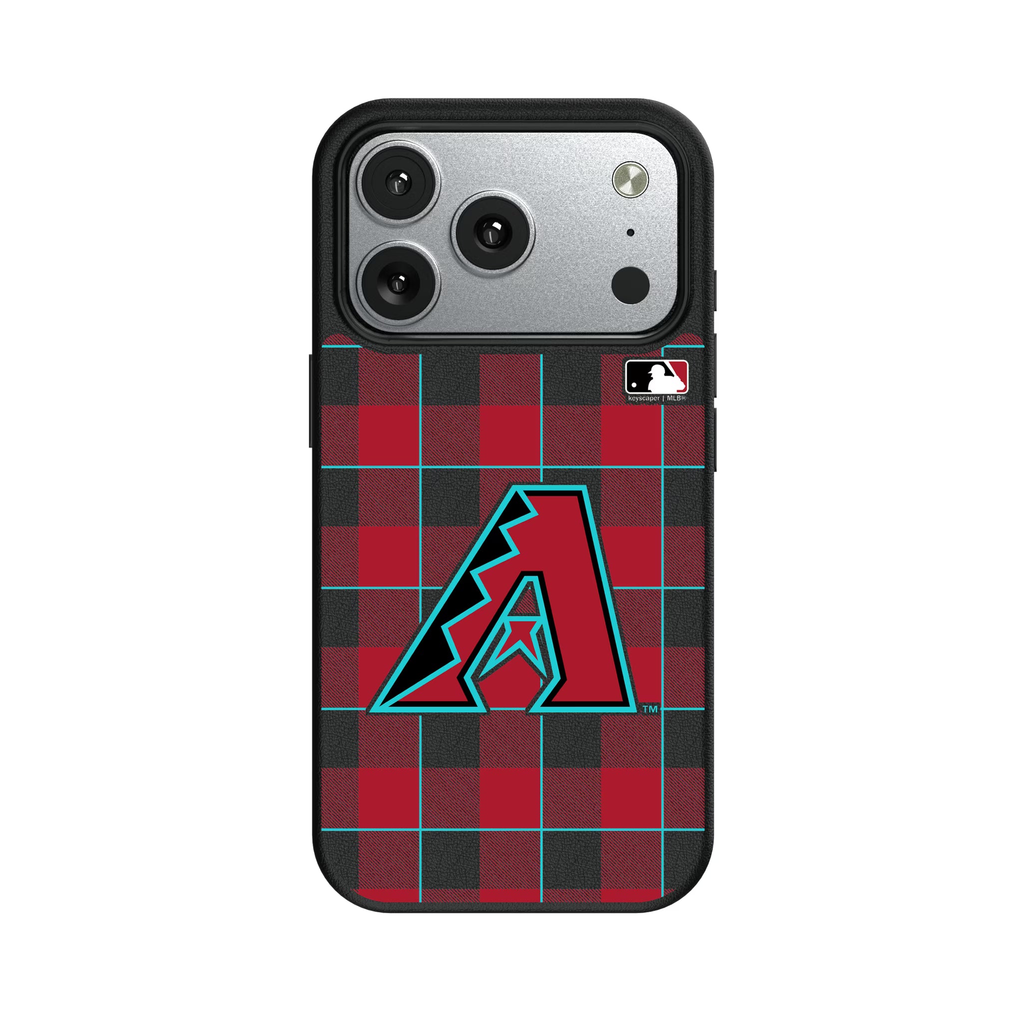 Arizona Diamondbacks Plaid iPhone MagSafe Compatible Phone Case for Apple iPhone#Device_iPhone 17 Pro