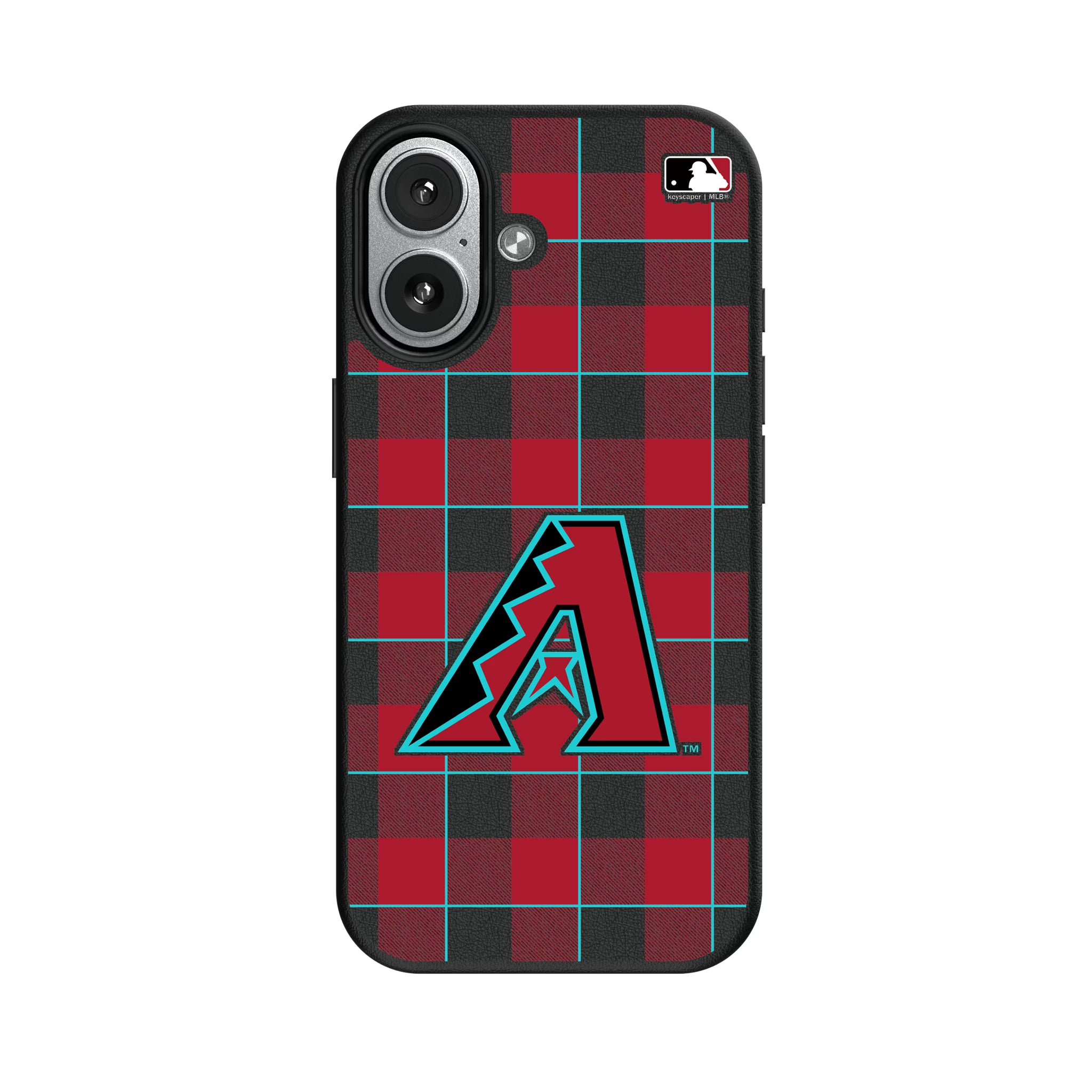 Arizona Diamondbacks Plaid iPhone MagSafe Compatible Phone Case for Apple iPhone#Device_iPhone 17