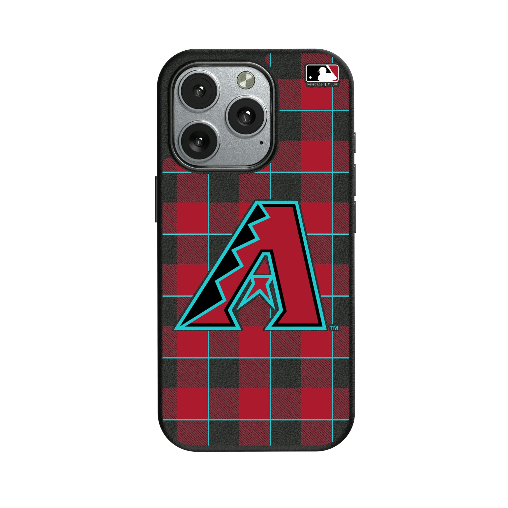 Arizona Diamondbacks Plaid iPhone MagSafe Compatible Phone Case for Apple iPhone