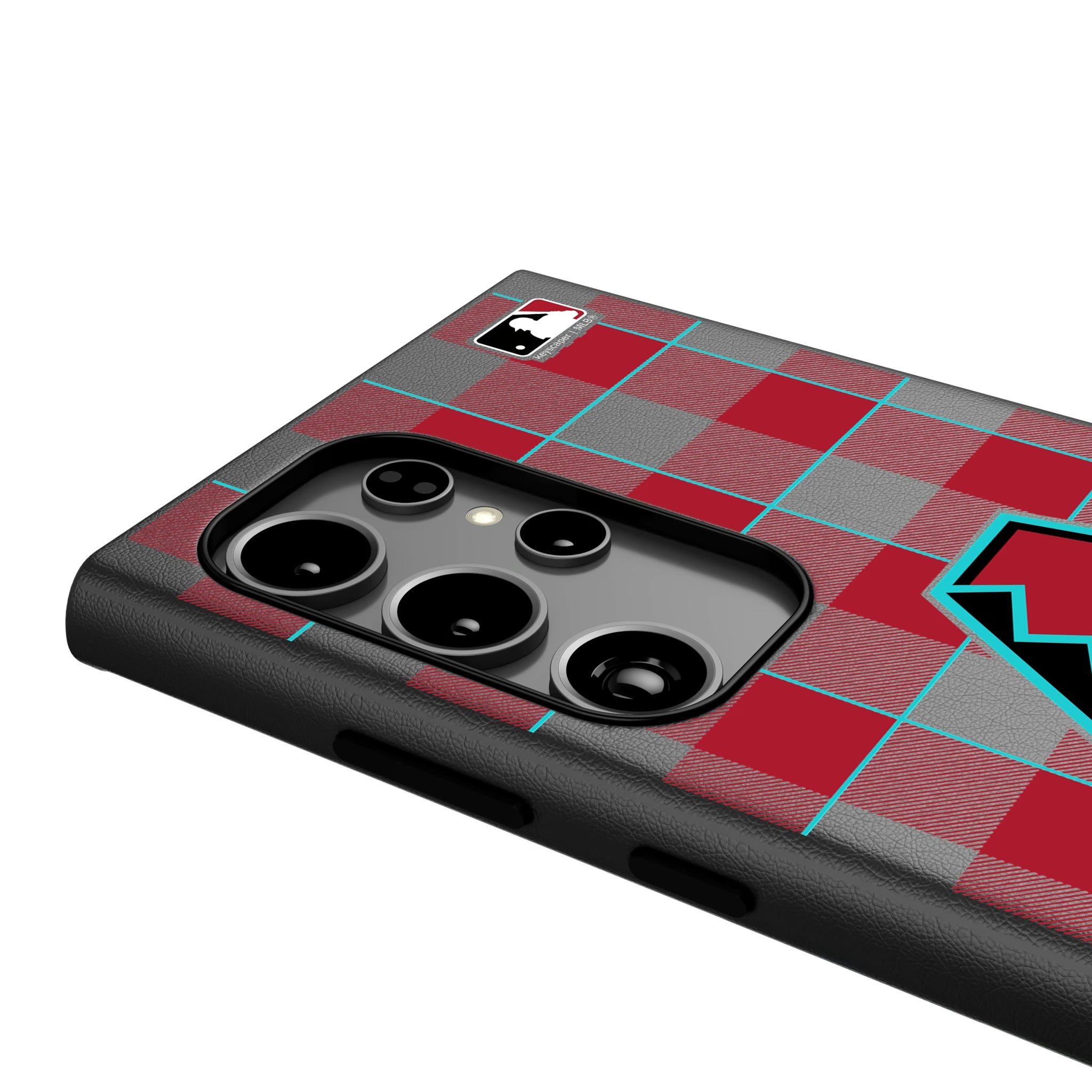 Arizona Diamondbacks Plaid Galaxy MagSafe Compatible Phone Case for Samsung Galaxy - Detail