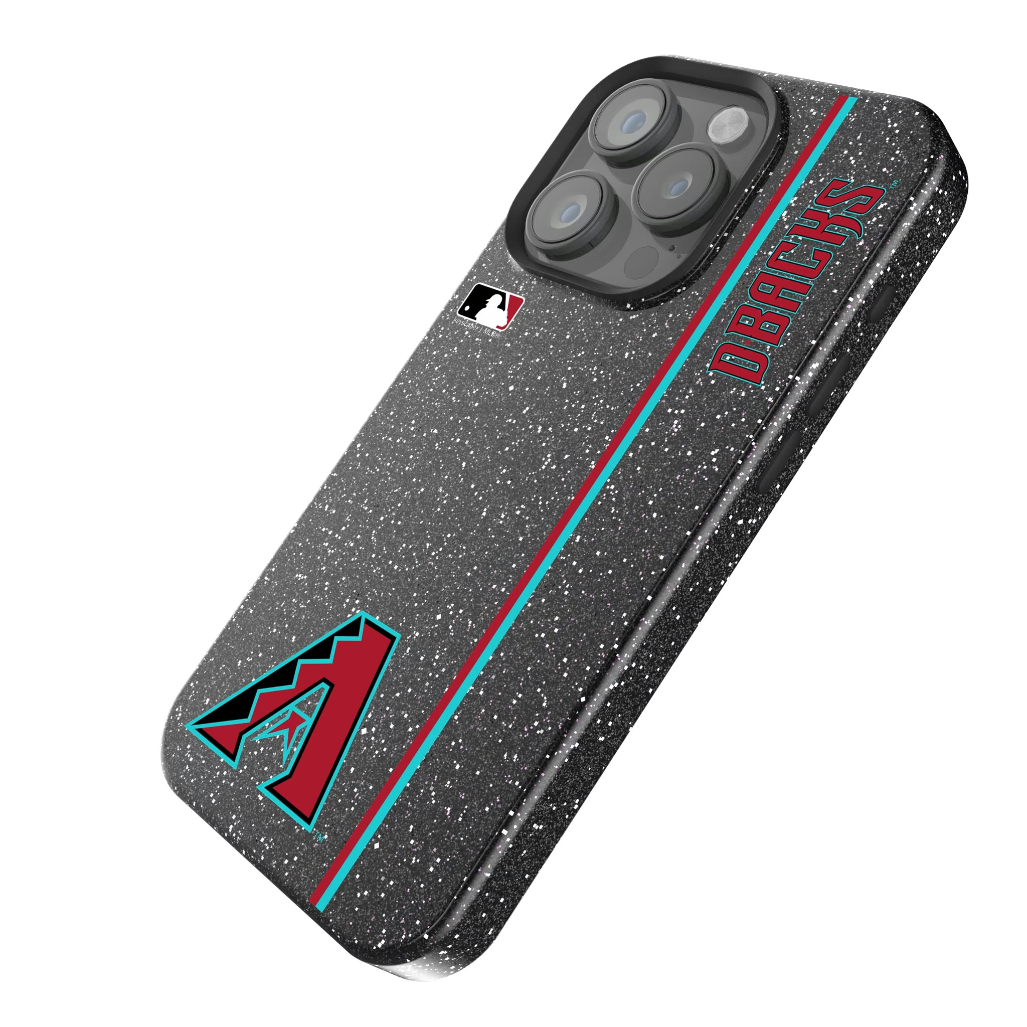 Arizona Diamondbacks Sidebar iPhone Bling Phone Case for Apple iPhone - Isometric View