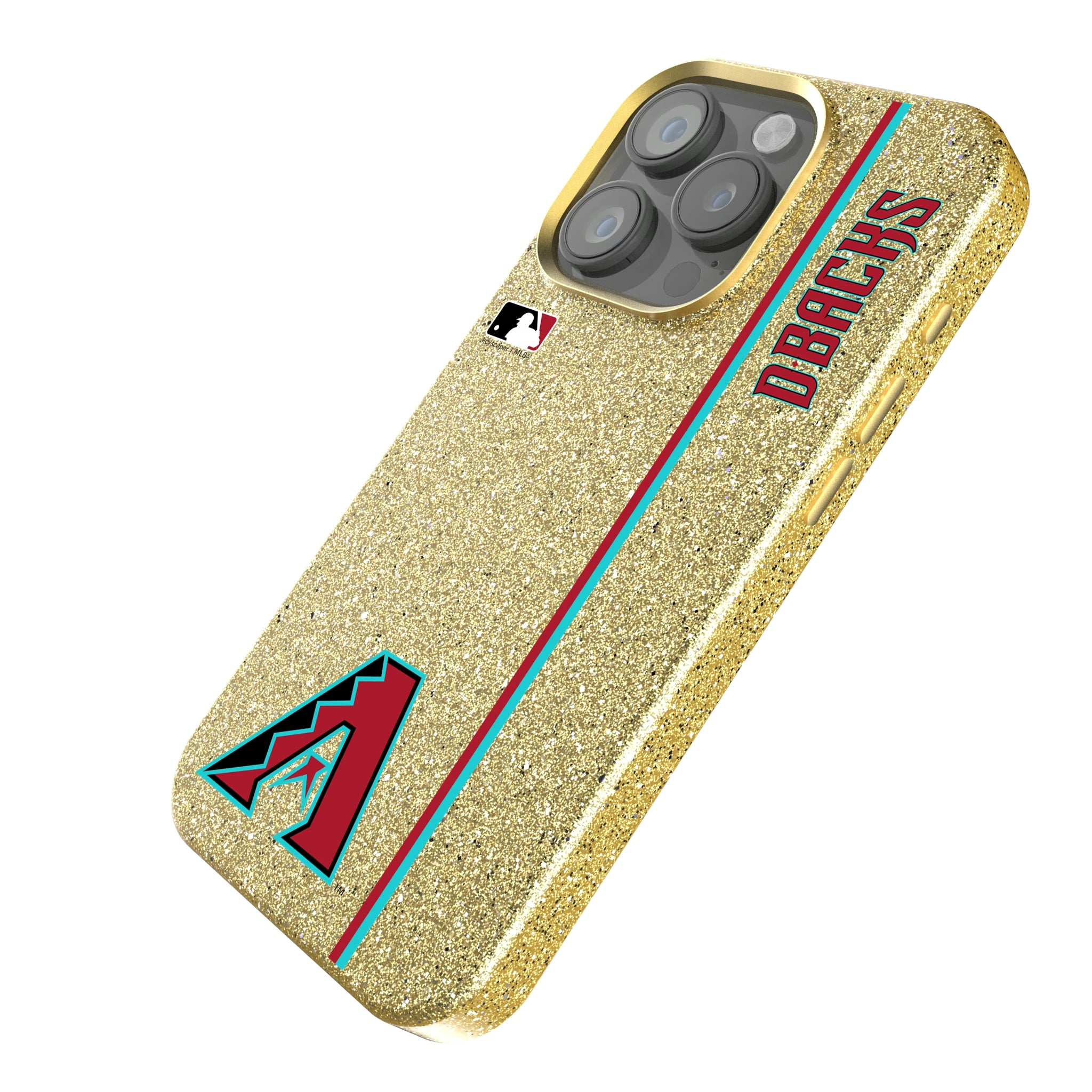 Arizona Diamondbacks Sidebar iPhone Bling Phone Case for Apple iPhone - Isometric View