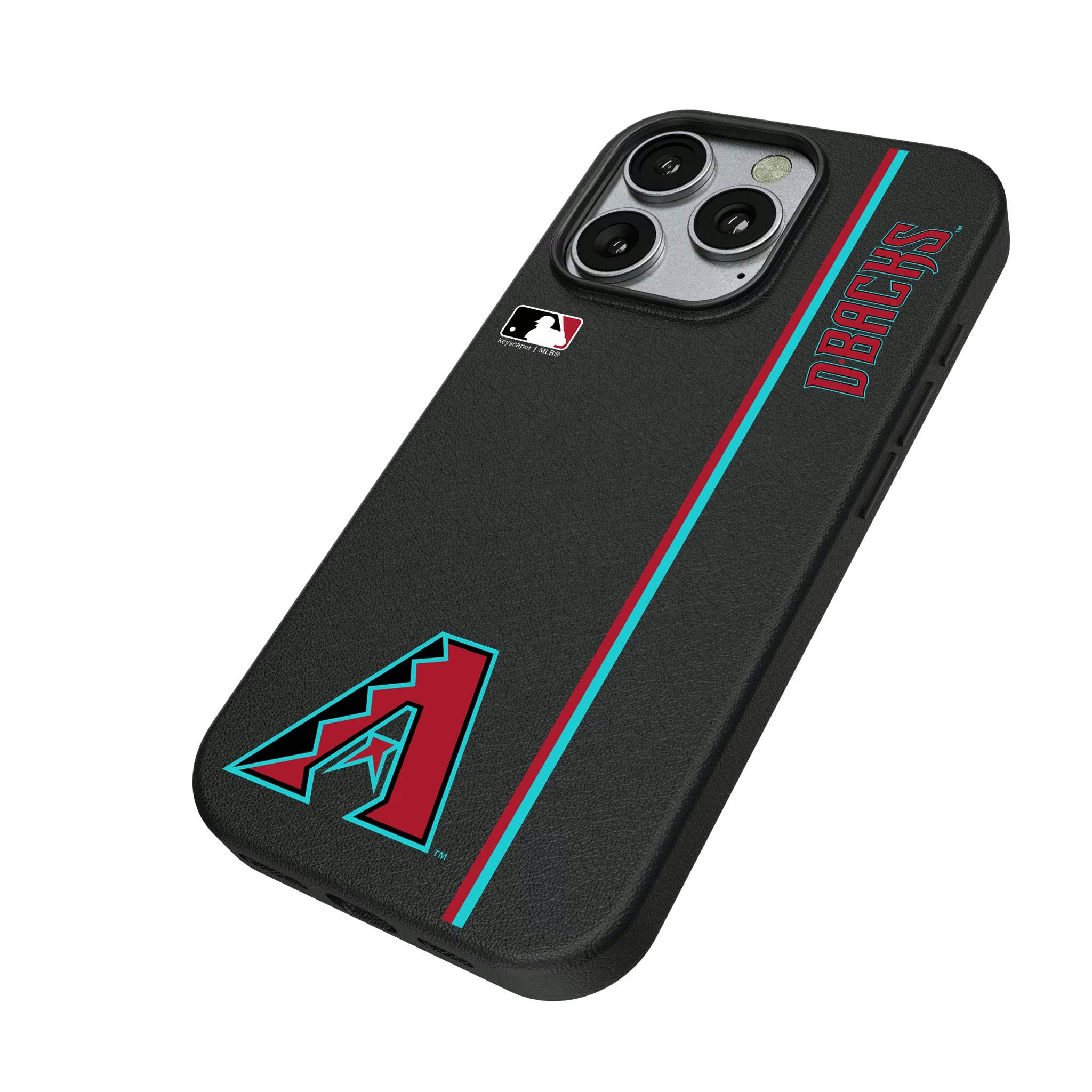 Arizona Diamondbacks Sidebar iPhone MagSafe Compatible Phone Case for Apple iPhone - Isometric View