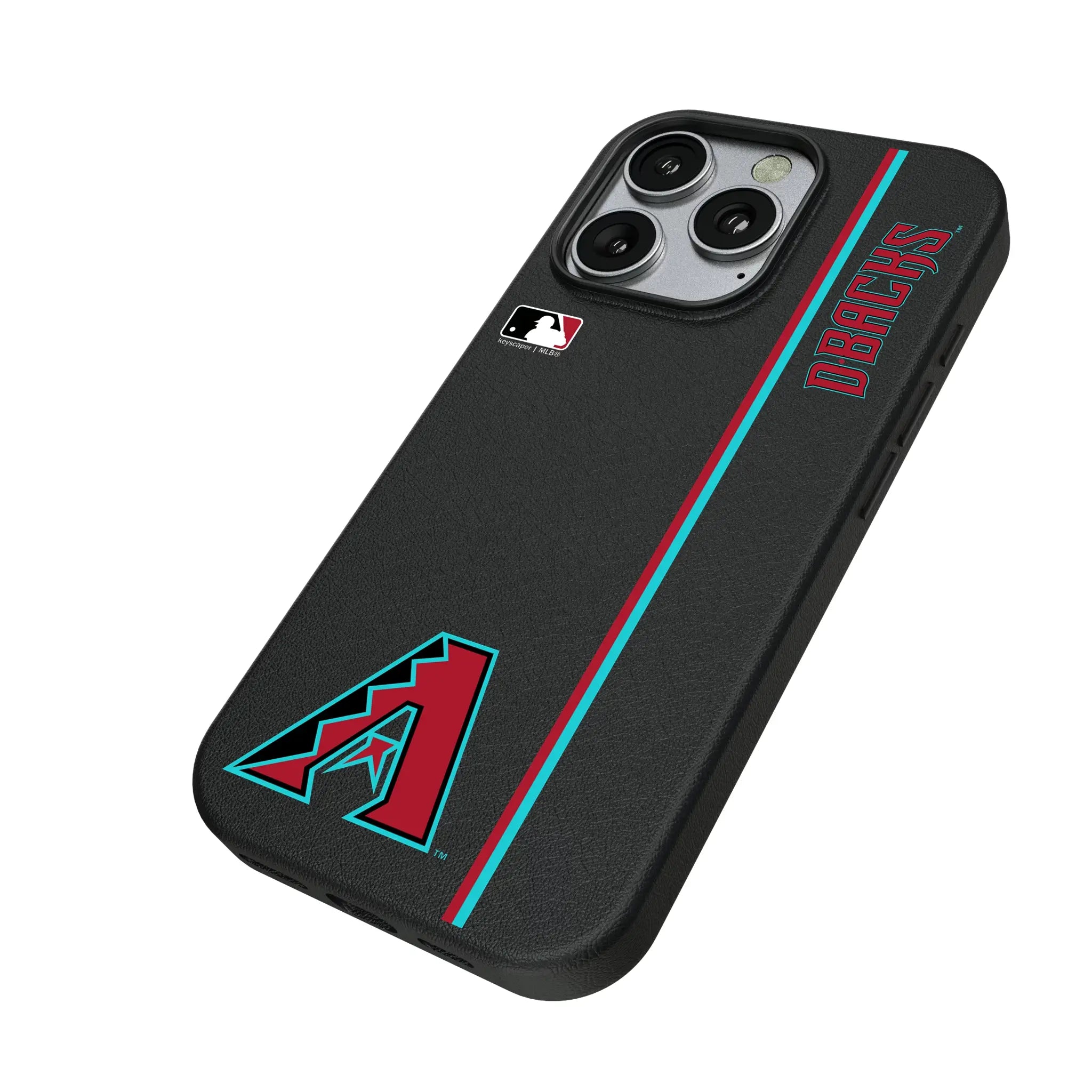 Arizona Diamondbacks Sidebar iPhone MagSafe Compatible Phone Case for Apple iPhone - Isometric View