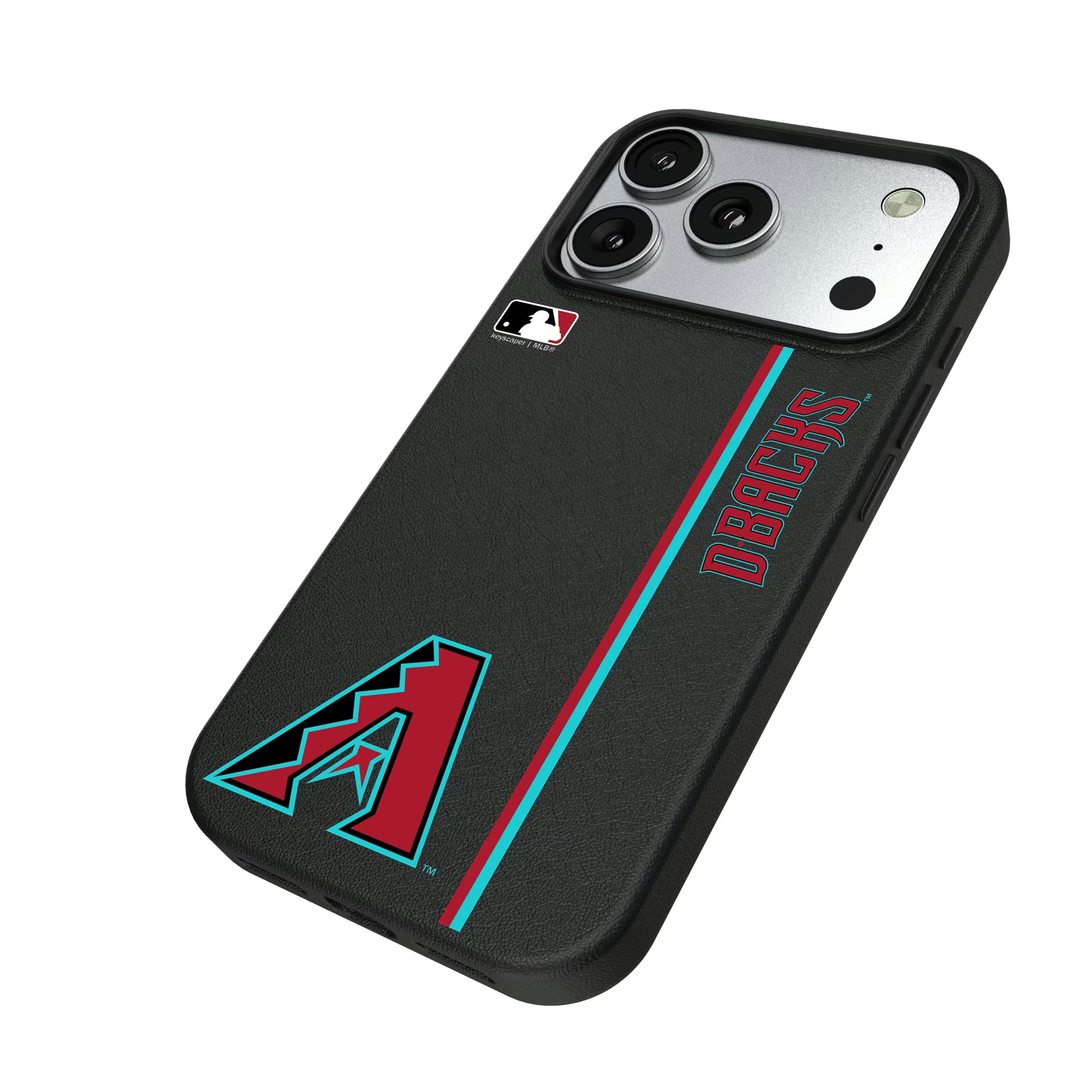Arizona Diamondbacks Sidebar iPhone MagSafe Compatible Phone Case for Apple iPhone - Isometric View#Device_iPhone 17 Pro